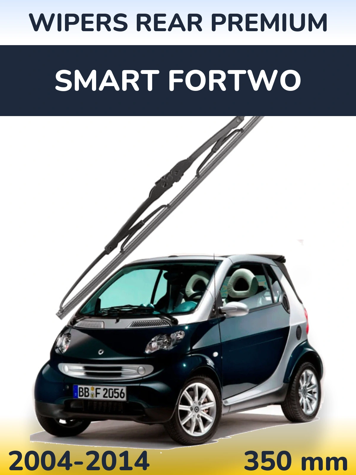 Задня щітка WIPERS REAR PREMIUM 350 мм для Smart Fortwo 2004-2014