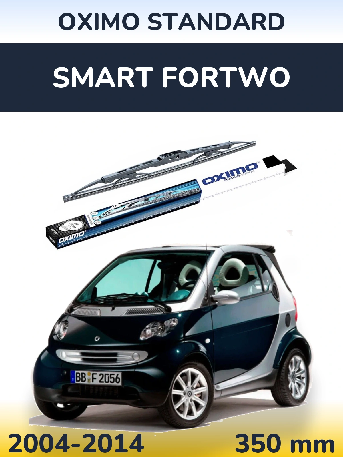 Zadní stěrač Oximo Standard 350 mm pro Smart Fortwo 2004-2014