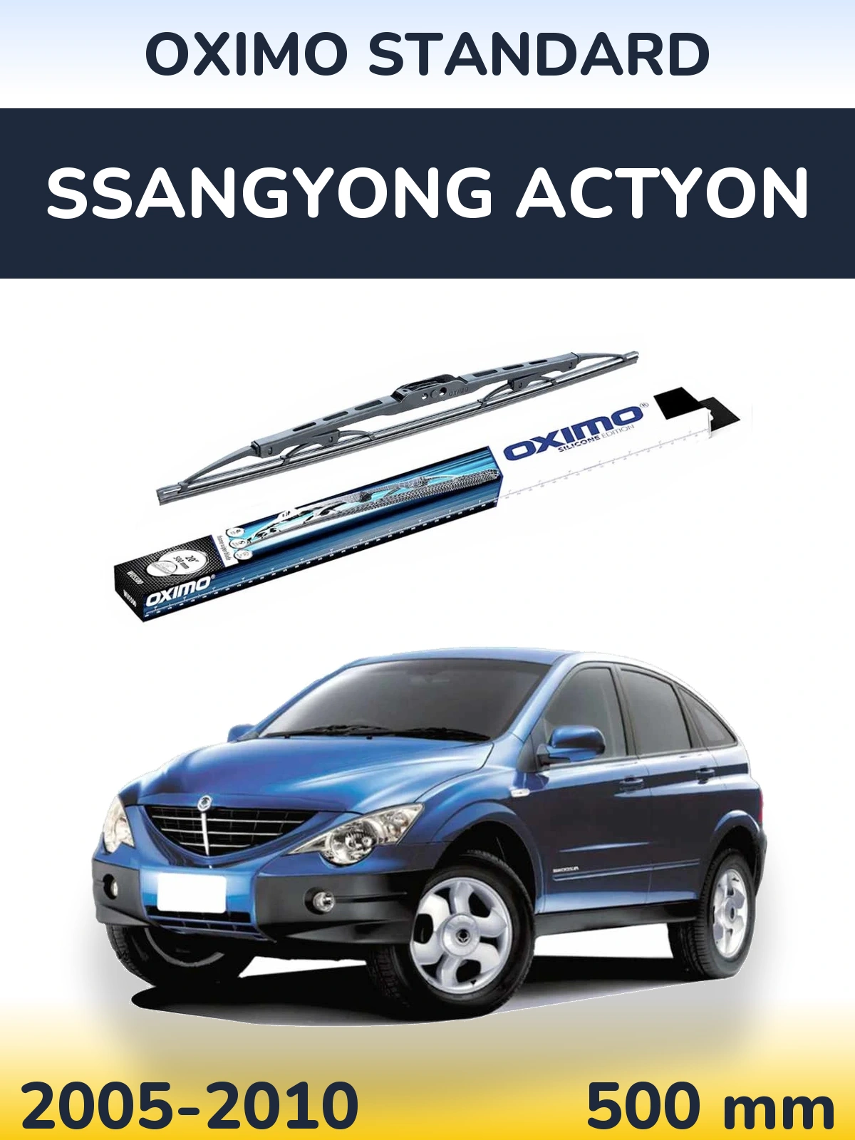 Zadní stěrač Oximo Standard 500 mm pro SsangYong Actyon 2005-2010