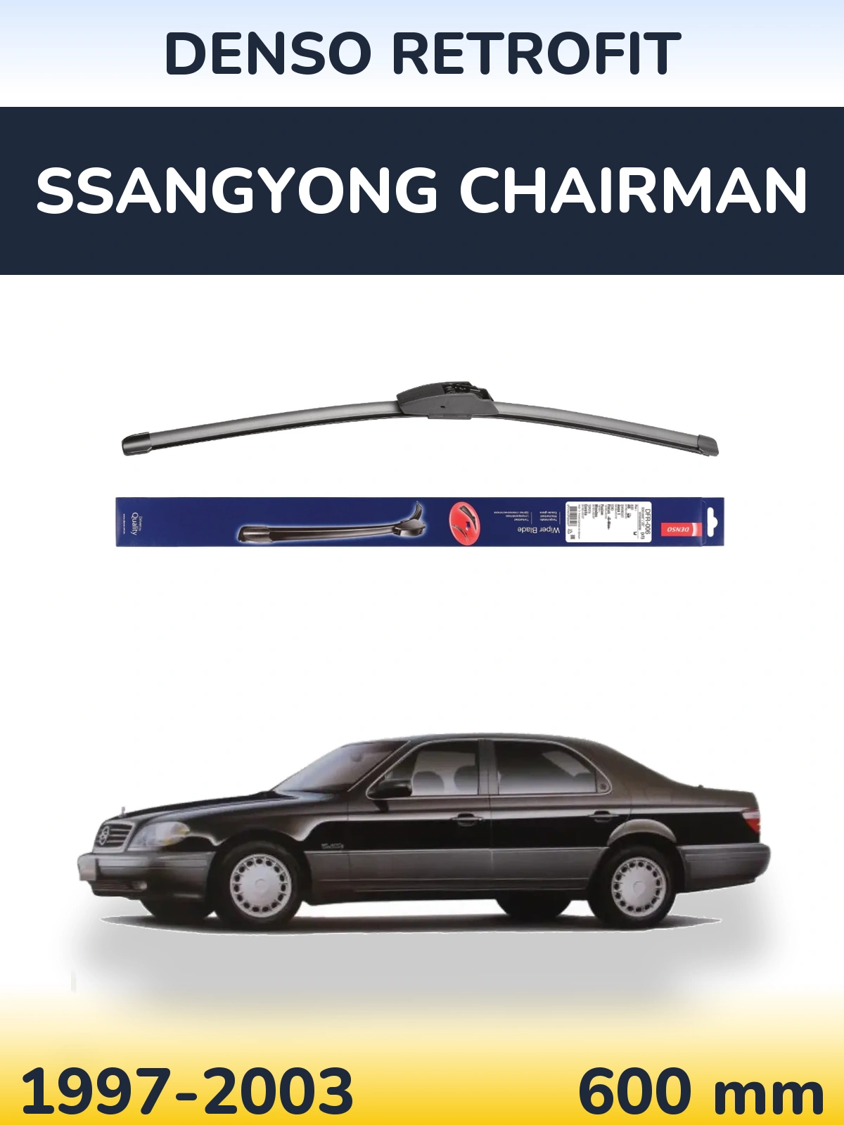 Přední stěrač Denso Retrofit 600 mm pro SsangYong Chairman 1997-2003