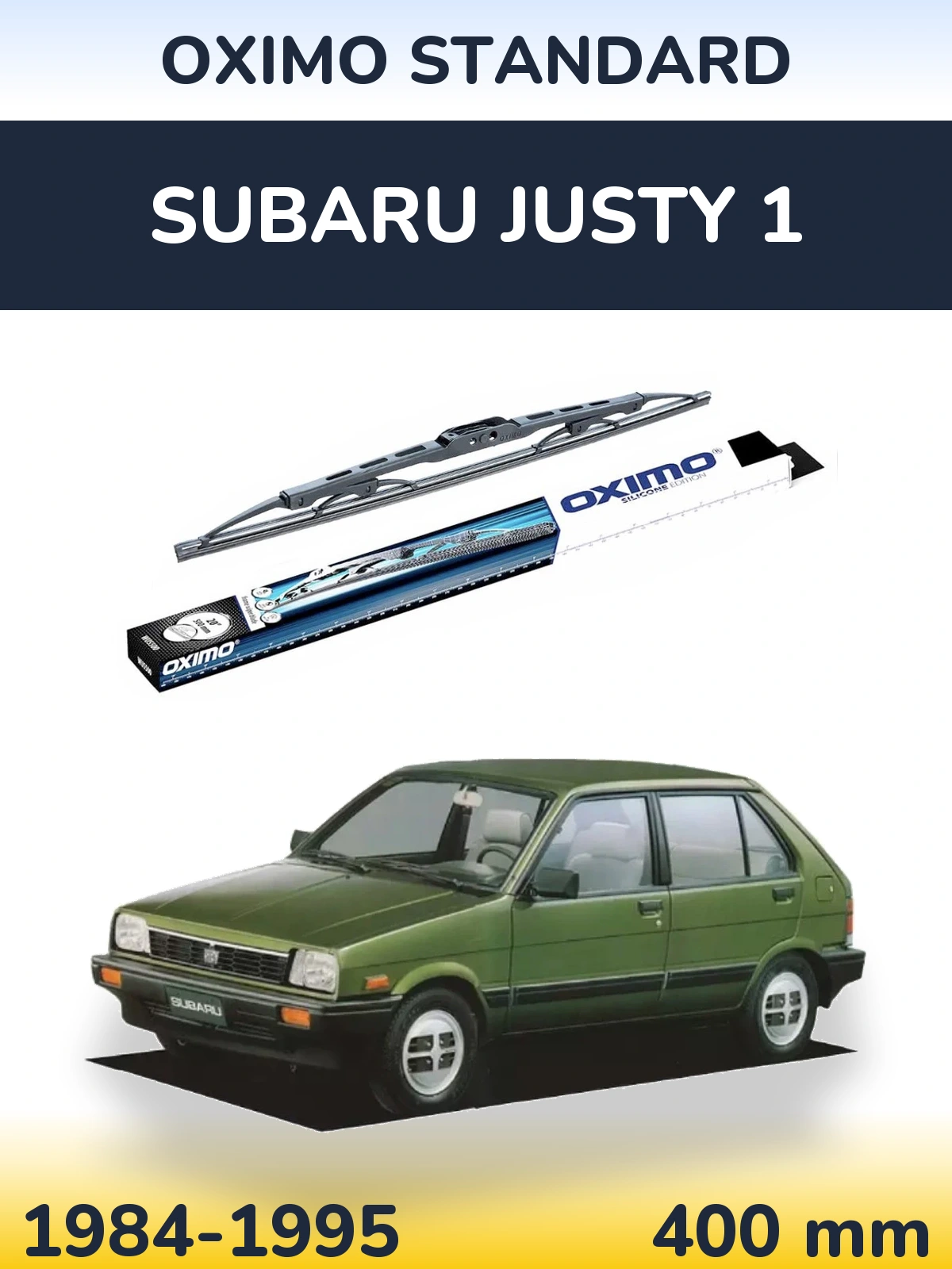 Zadní stěrač Oximo Standard 400 mm pro Subaru Justy 1 1984-1995