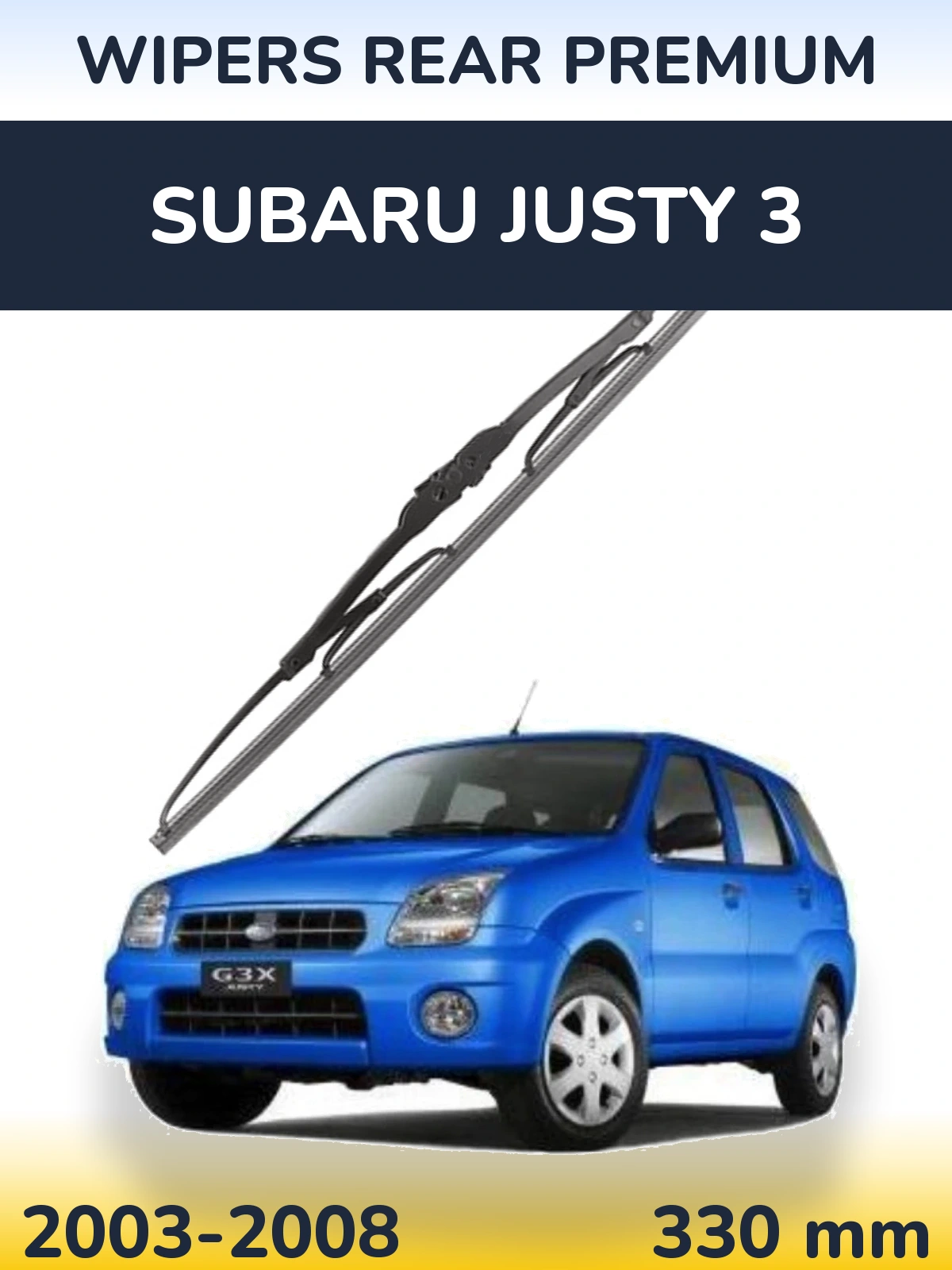 Zadní stěrač WIPERS REAR PREMIUM 330 mm pro Subaru Justy 3 2003-2008