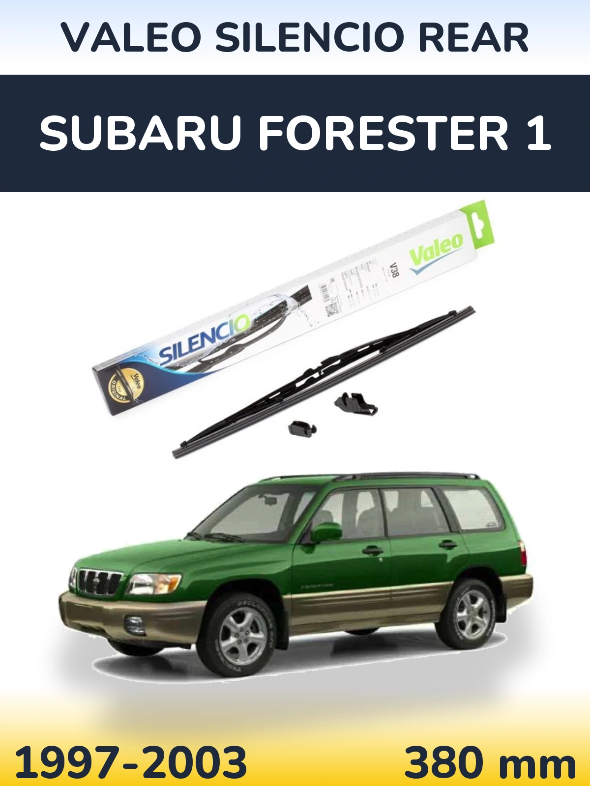 Zadní stěrač Valeo Silencio Rear 380 mm pro Subaru Forester 1 1997-2003