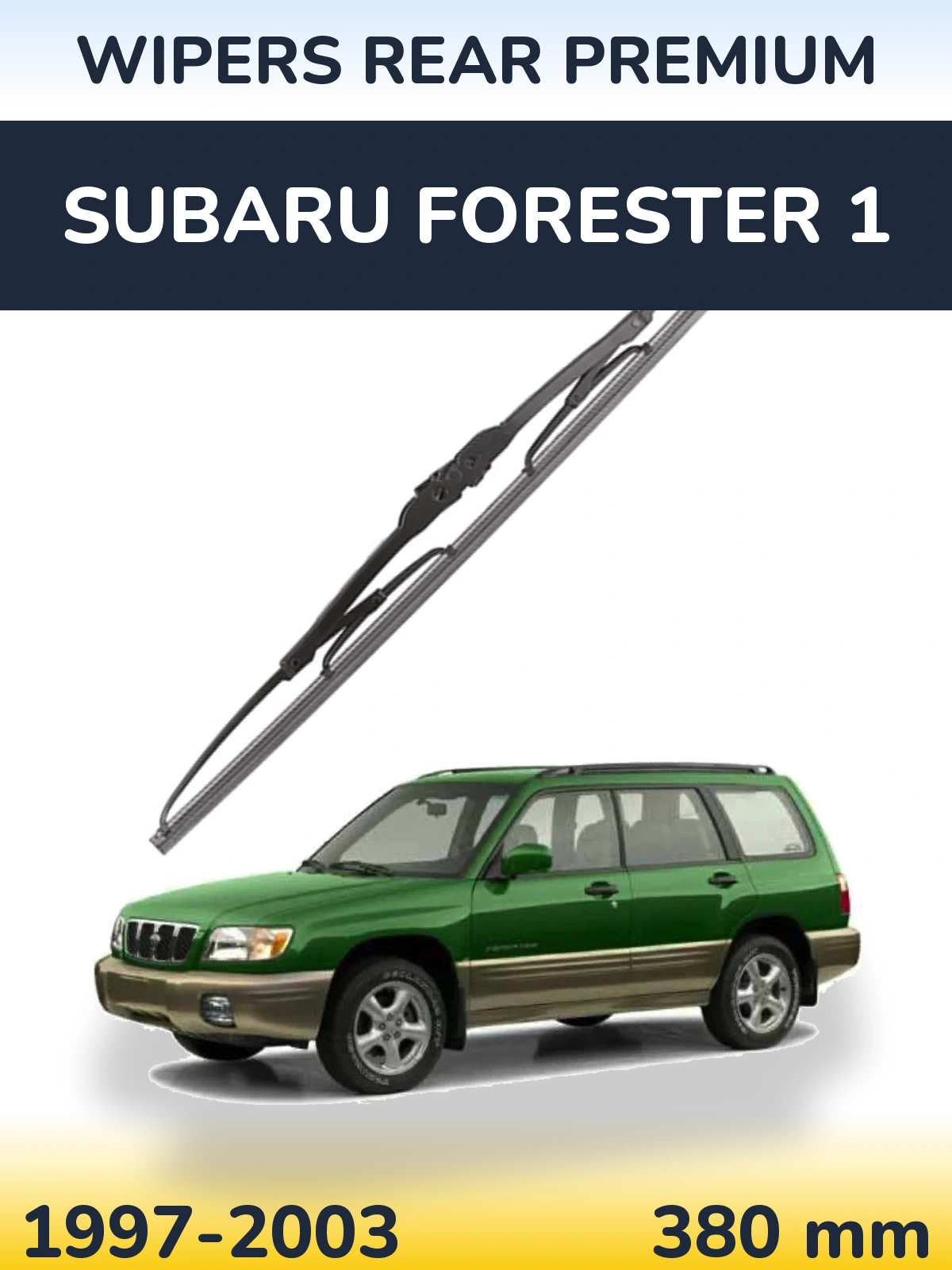 Задня щітка WIPERS REAR PREMIUM 380 мм для Subaru Forester 1 1997-2003