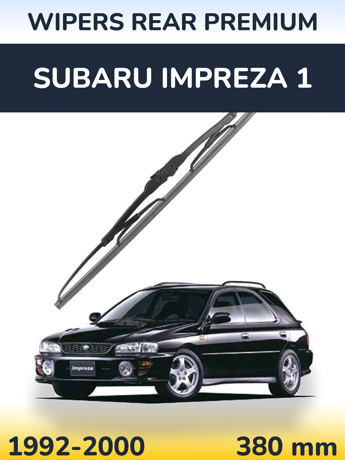 Zadní stěrač WIPERS REAR PREMIUM 380 mm pro Subaru Impreza 1 1992-2000