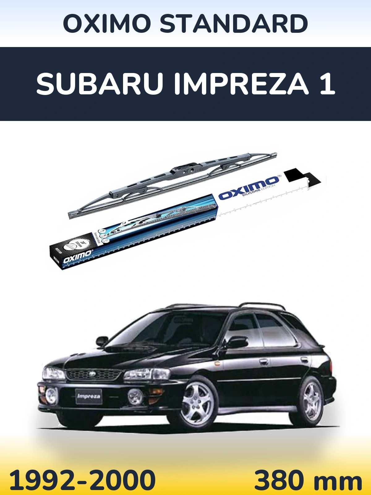 Zadní stěrač Oximo Standard 375 mm pro Subaru Impreza 1 1992-2000