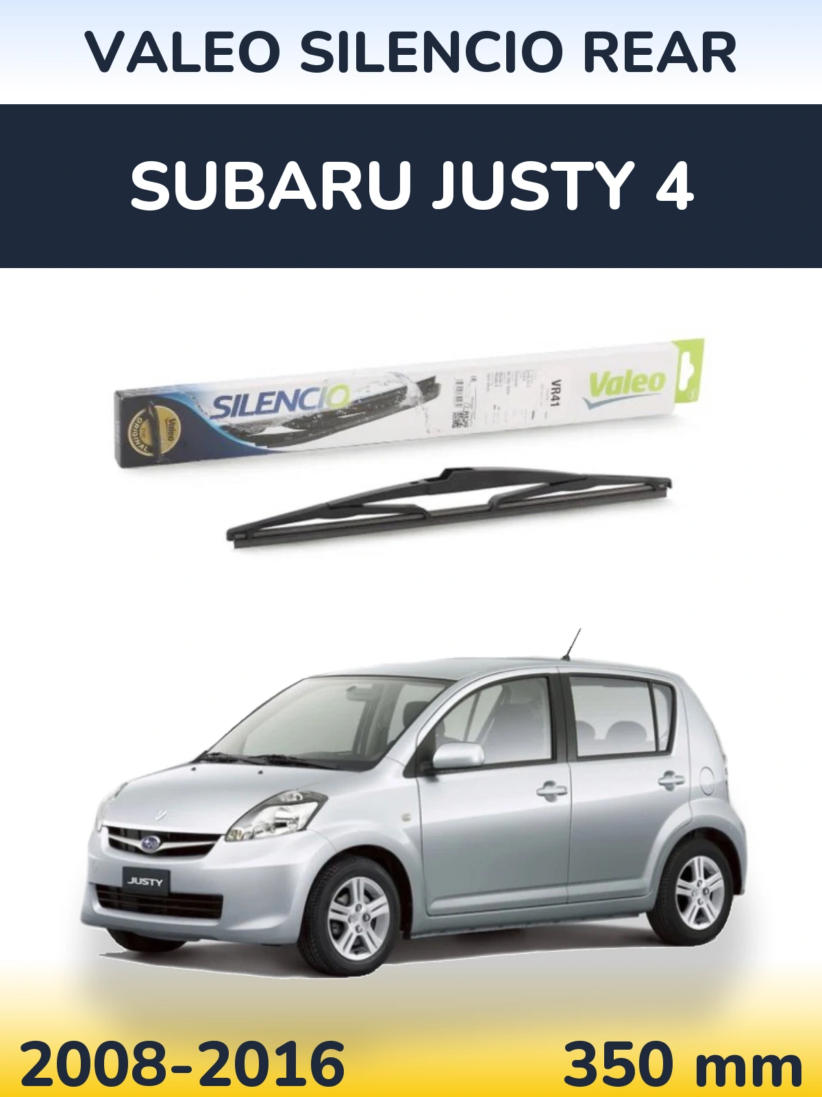 Zadní stěrač Valeo Silencio Rear 345 mm pro Subaru Justy 4 2008-2016