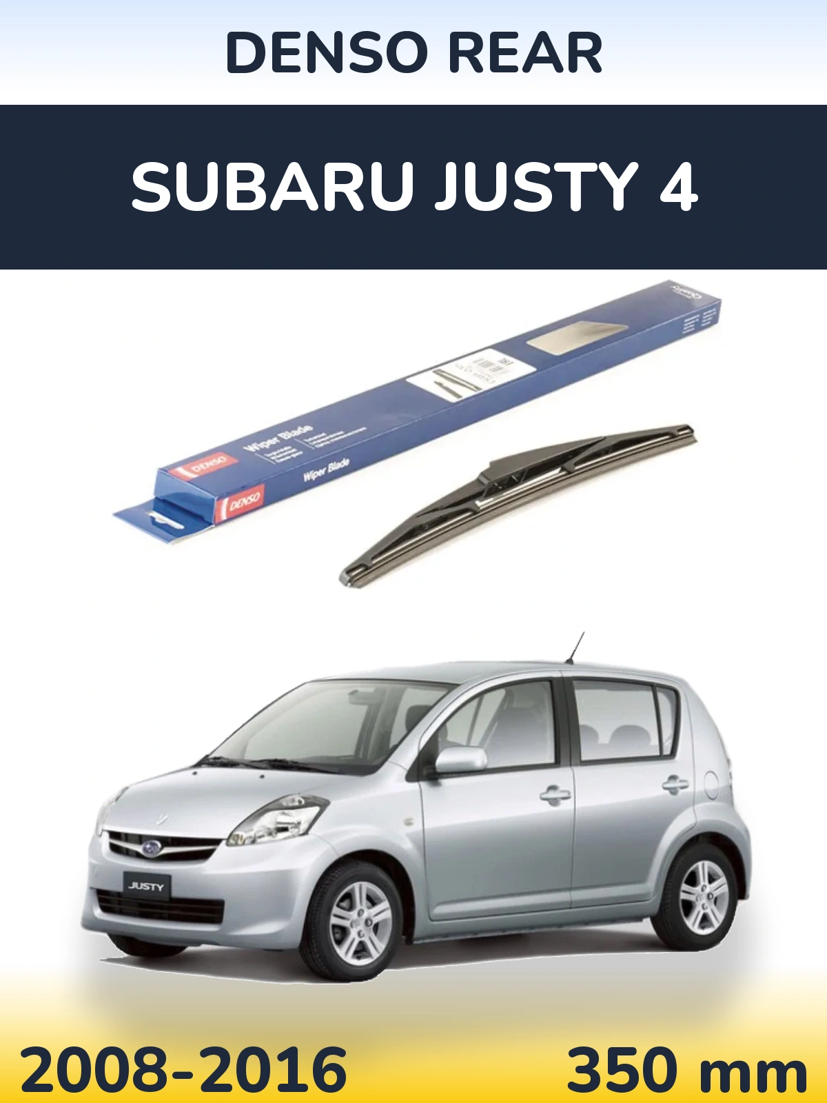 Zadní stěrač Denso Rear 350 mm pro Subaru Justy 4 2008-2016