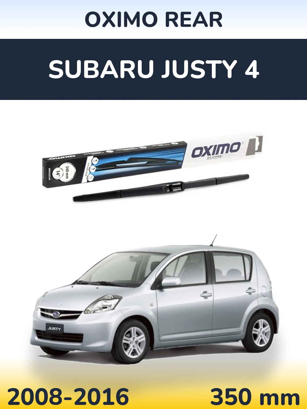 Zadní stěrač Oximo Rear 350 mm pro Subaru Justy 4 2008-2016