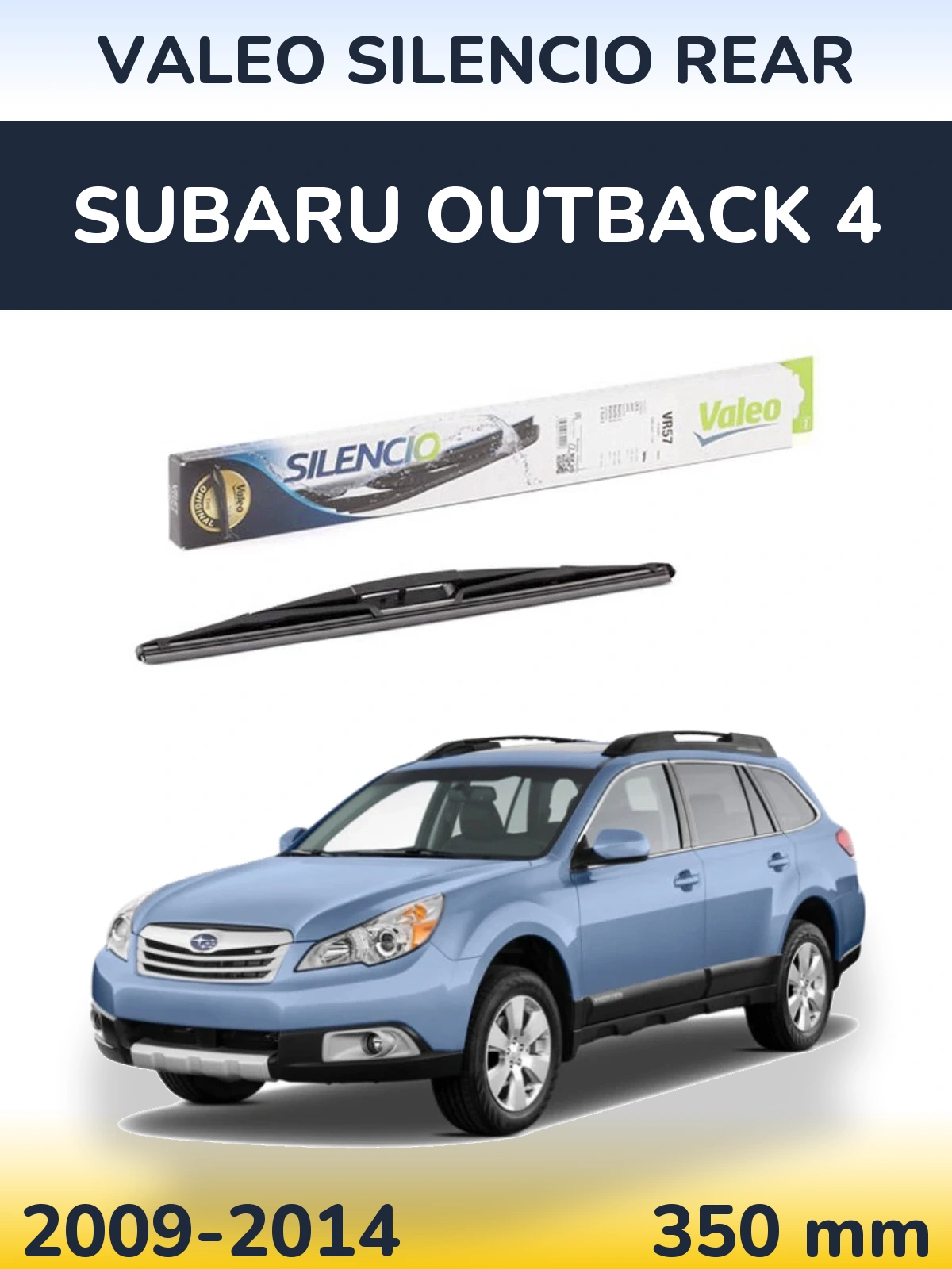 Zadní stěrač Valeo Silencio Rear 345 mm pro Subaru Outback 4 2009-2014
