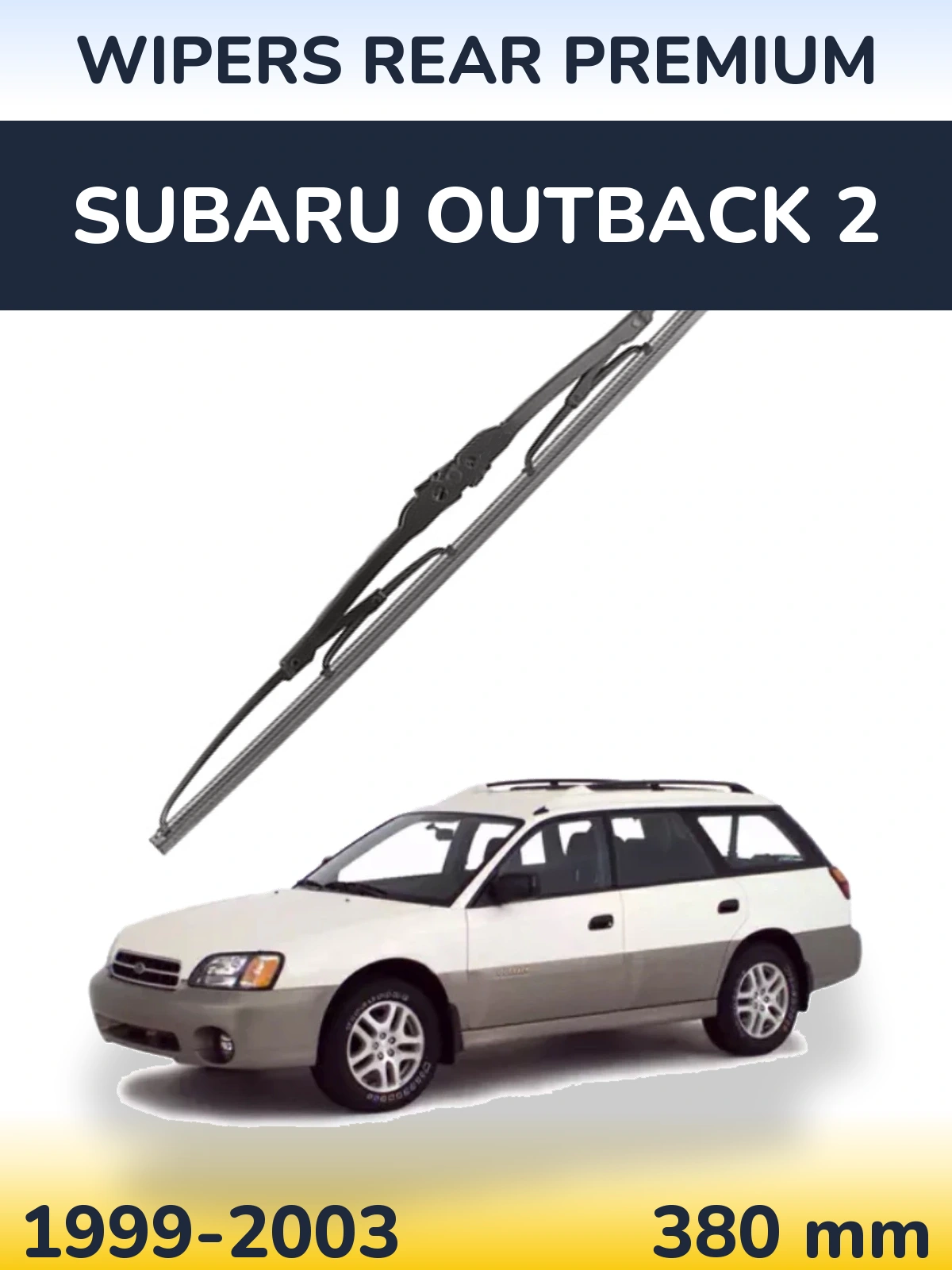 Zadní stěrač WIPERS REAR PREMIUM 380 mm pro Subaru Outback 2 1999-2003
