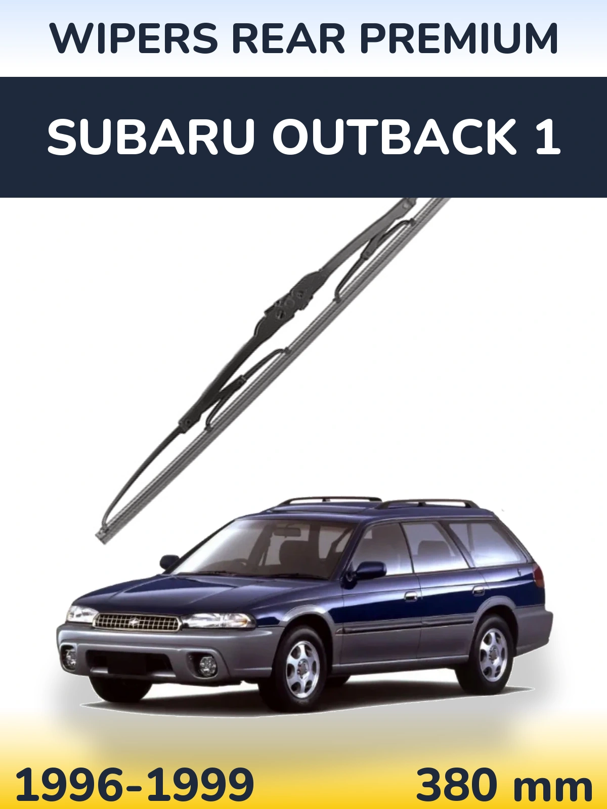 Задня щітка WIPERS REAR PREMIUM 380 мм для Subaru Outback 1 1996-1999