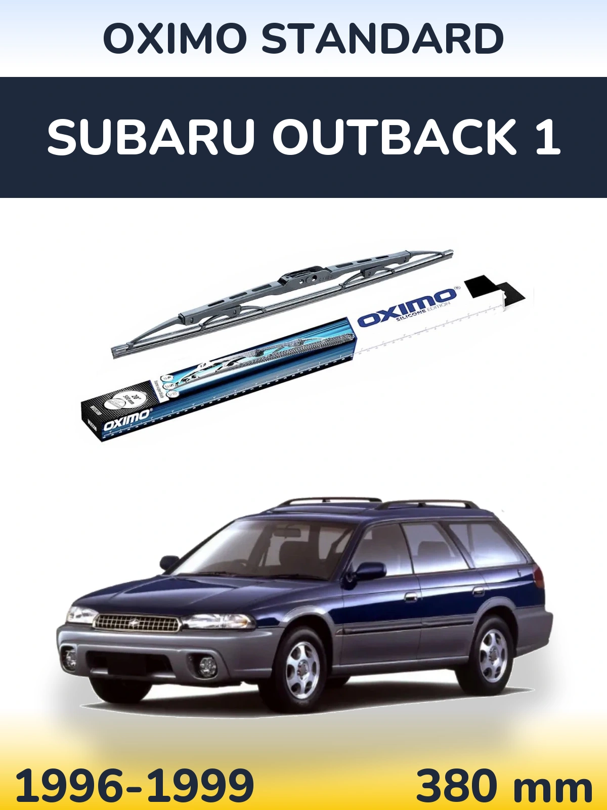 Zadní stěrač Oximo Standard 375 mm pro Subaru Outback 1 1996-1999