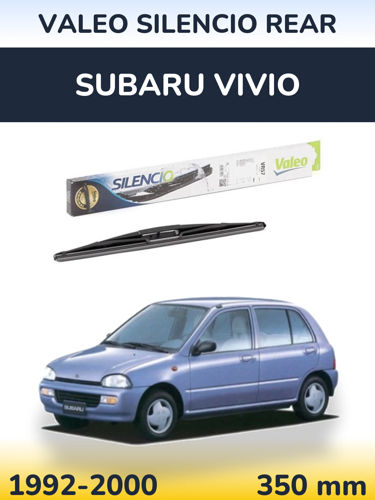Zadní stěrač Valeo Silencio Rear 345 mm pro Subaru Vivio 1992-2000