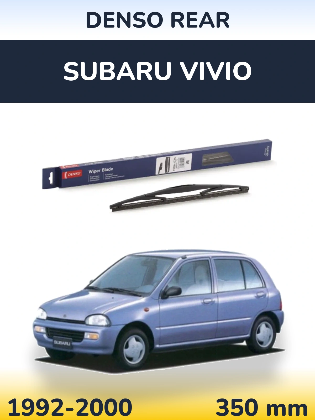 Zadní stěrač Denso Rear 350 mm pro Subaru Vivio 1992-2000