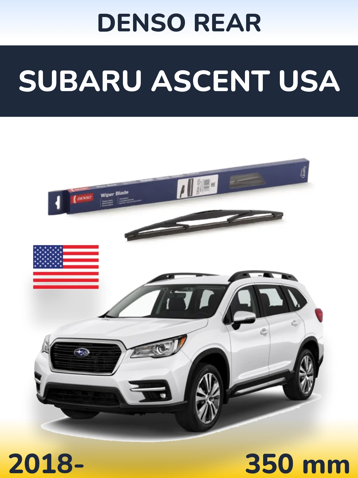 Zadní stěrač Denso Rear 350 mm pro Subaru Ascent USA 2018-2026