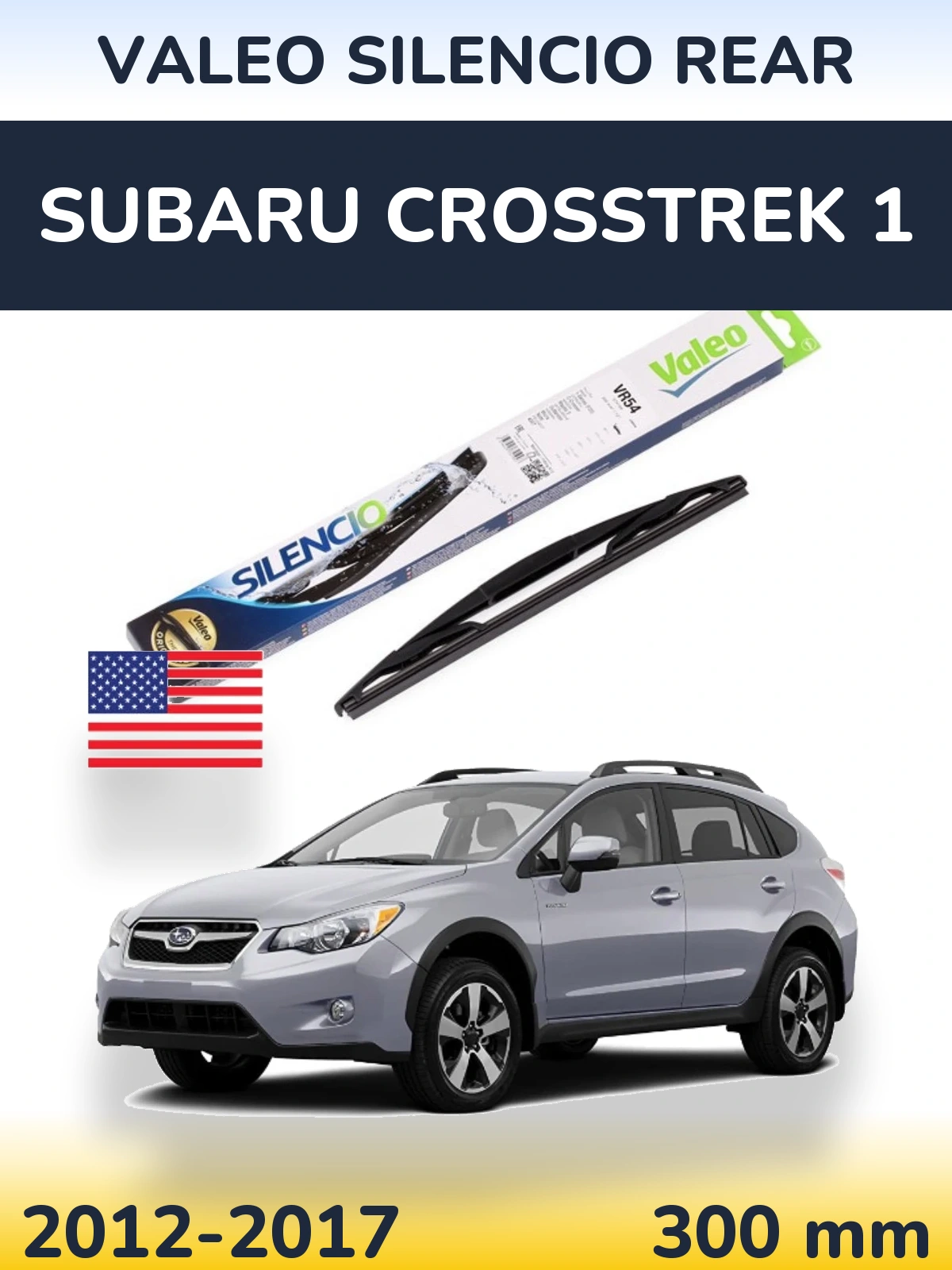 Zadní stěrač Valeo Silencio Rear 300 mm pro Subaru Crosstrek 1 2012-2017