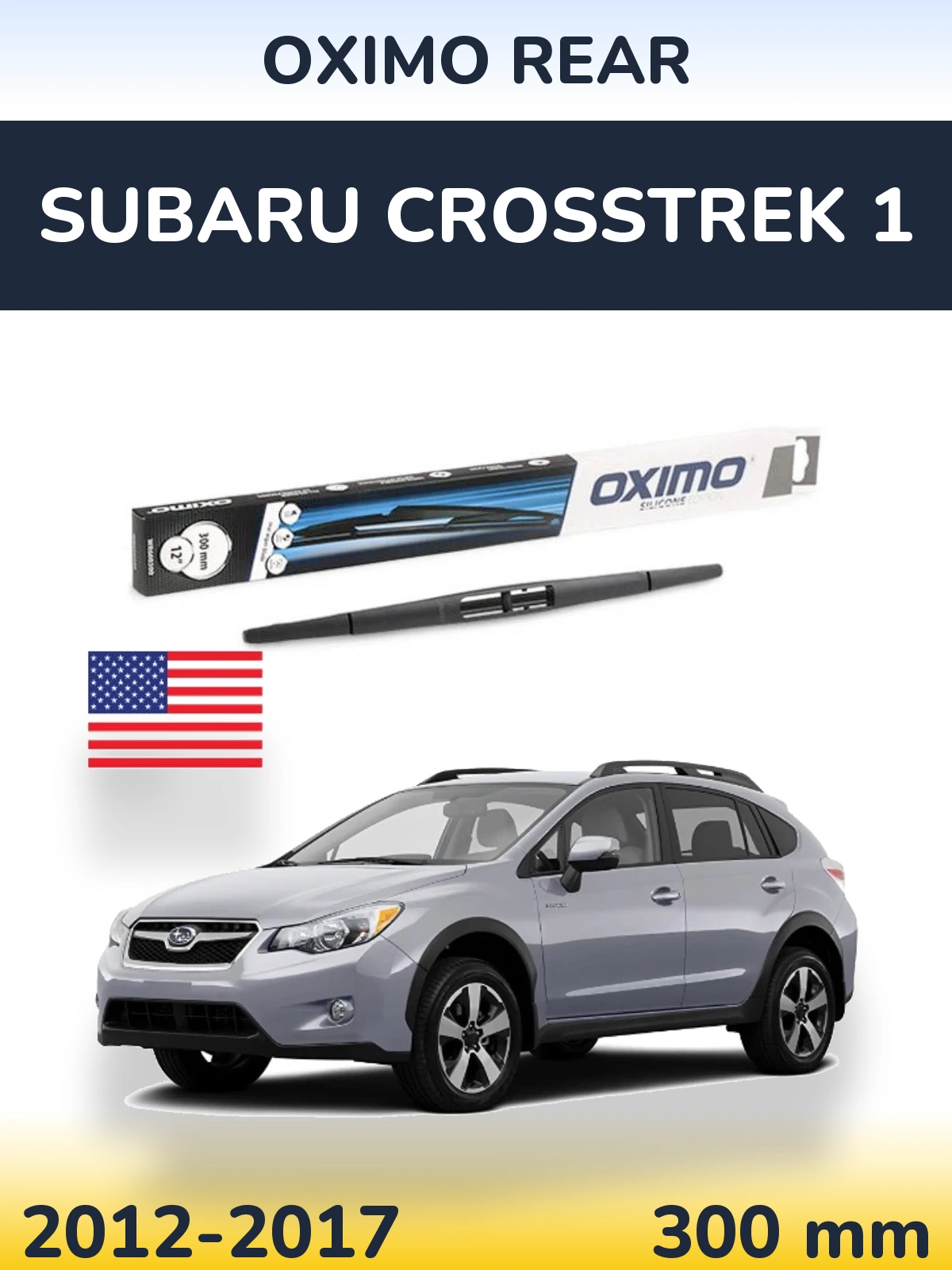 Zadní stěrač Oximo Rear 300 mm pro Subaru Crosstrek 1 2012-2017