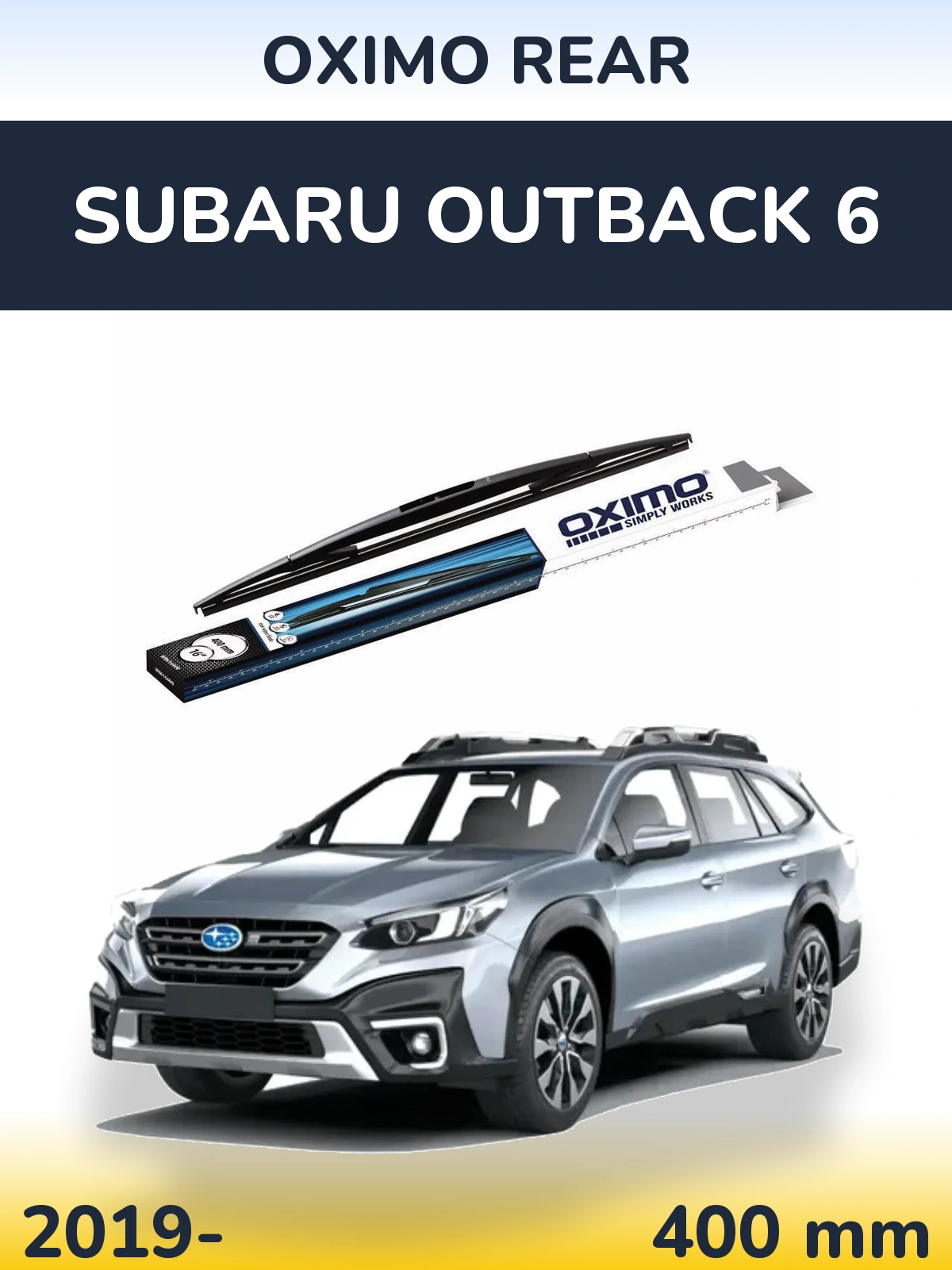 Zadní stěrač Oximo Rear 400 mm pro Subaru Outback 6 2019-2026