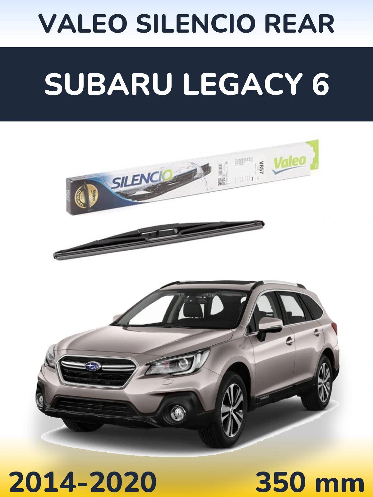Zadní stěrač Valeo Silencio Rear 345 mm pro Subaru Legacy 6 2014-2020