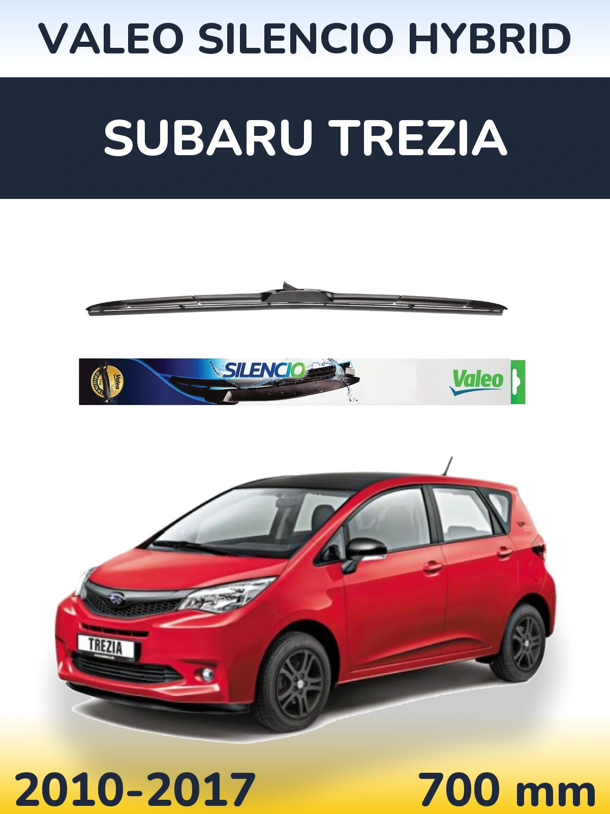 Передня щітка Valeo Silencio Hybrid 700 мм для Subaru Trezia 2010-2017