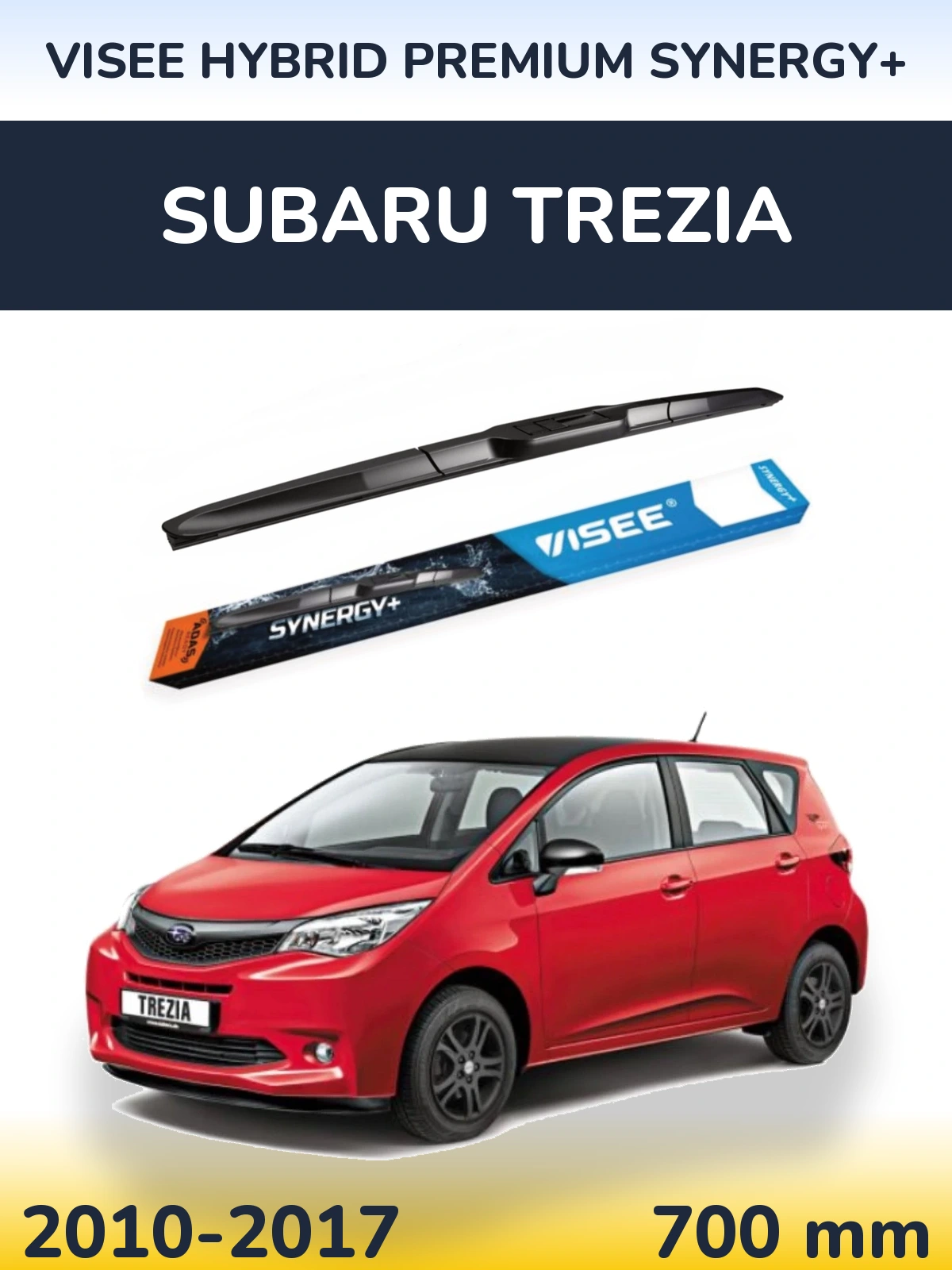 Передня щітка VISEE HYBRID PREMIUM SYNERGY+ 700 мм для Subaru Trezia 2010-2017