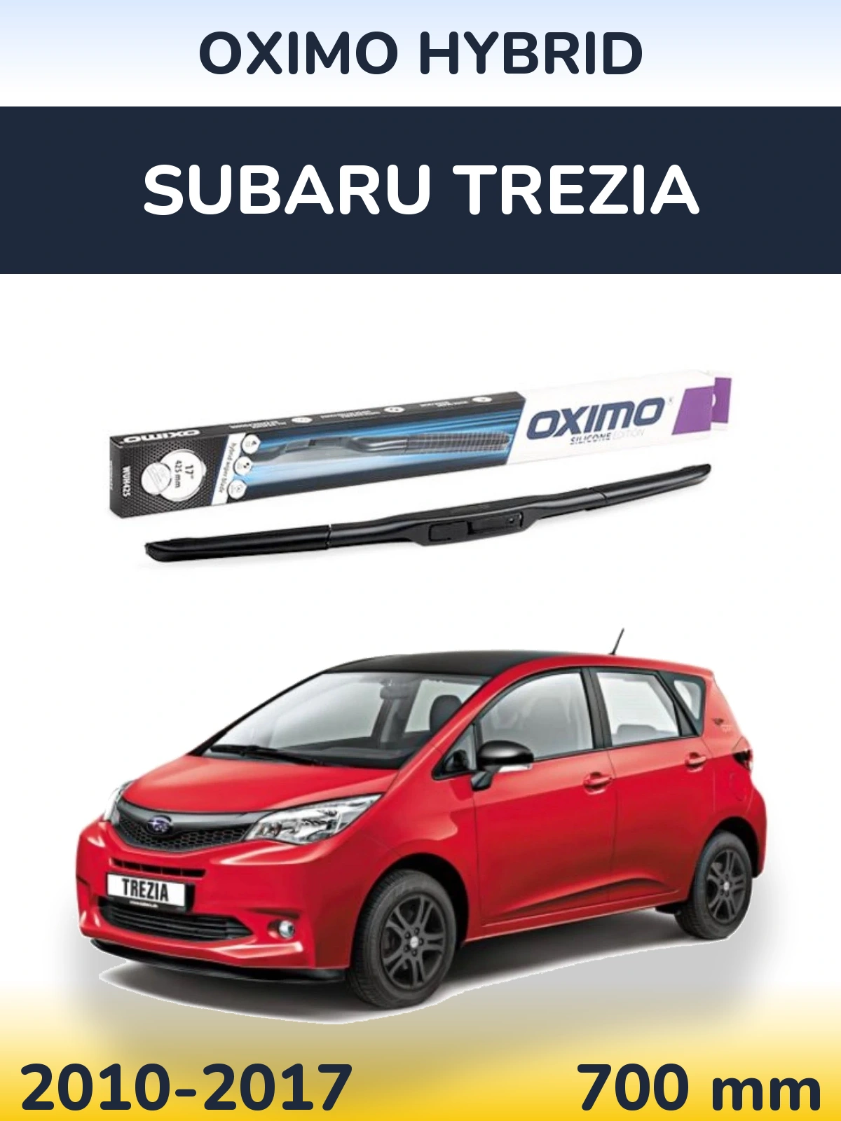 Přední stěrač Oximo Hybrid 700 mm pro Subaru Trezia 2010-2017