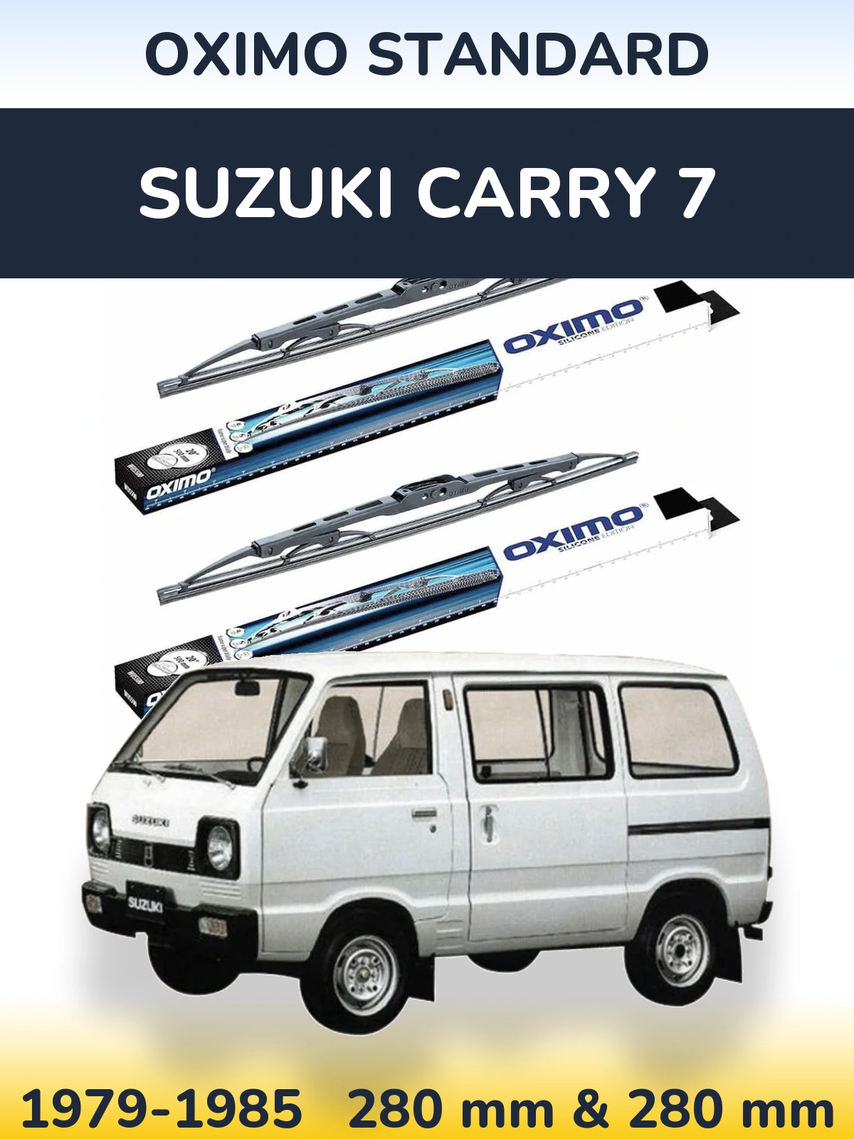 Sada předních stěračů Oximo Standard 275 a 275 mm pro Suzuki Carry 7 1979-1985