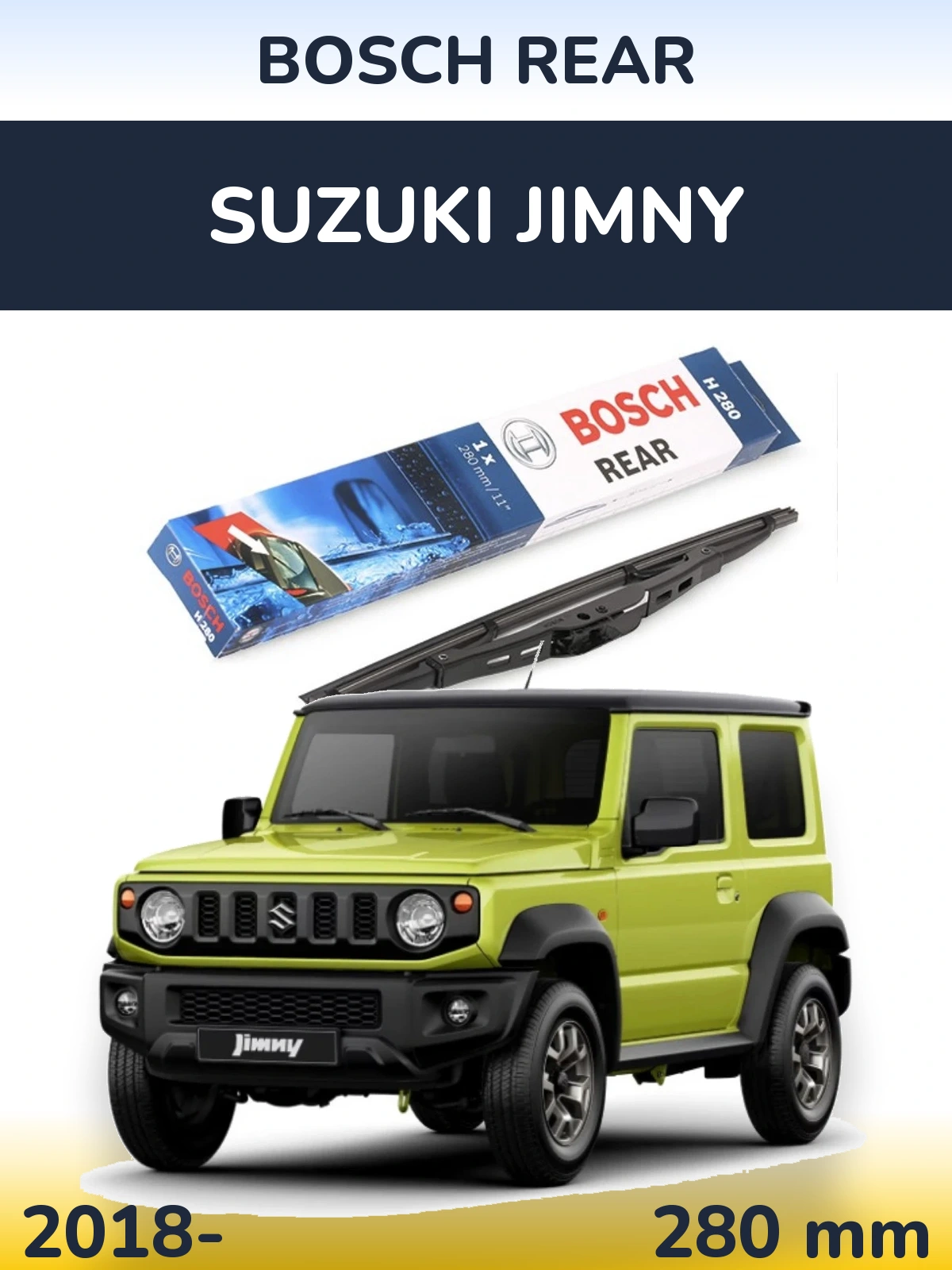 Zadní stěrač BOSCH Rear 280 mm pro Suzuki Jimny 2018-2026