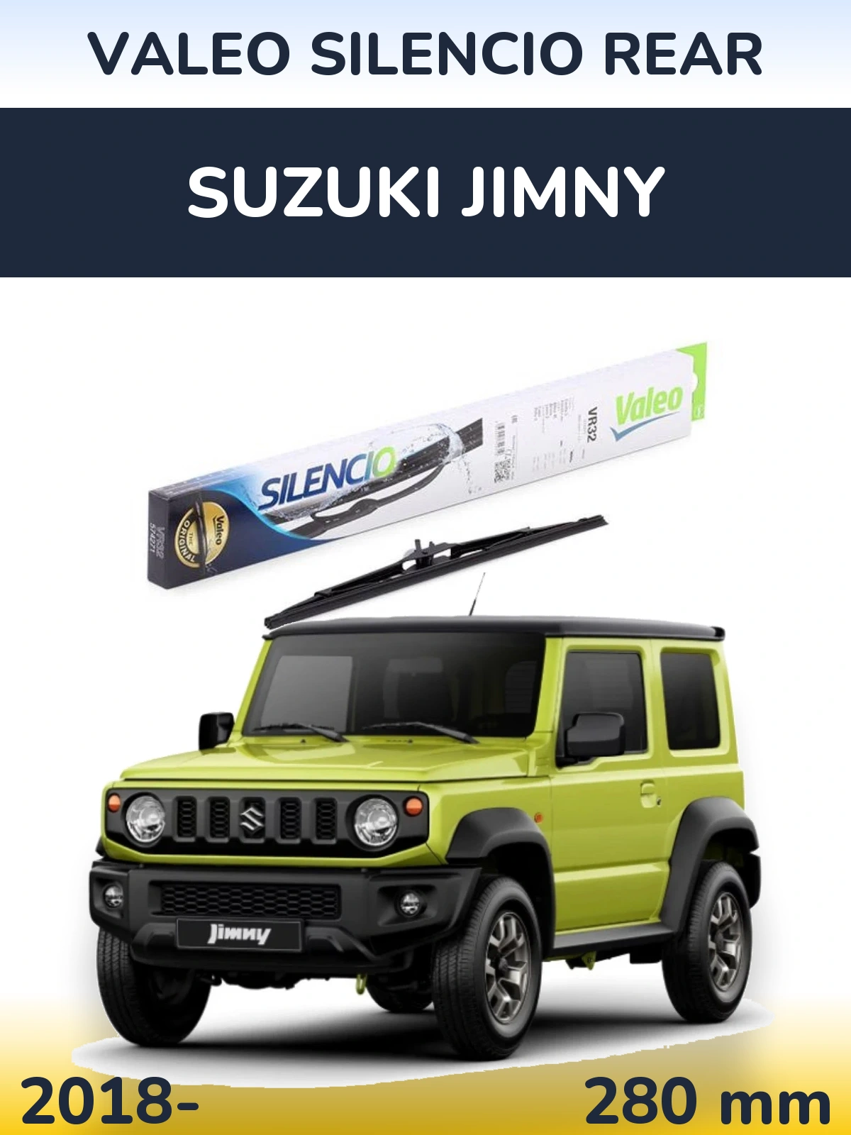 Zadní stěrač Valeo Silencio Rear 280 mm pro Suzuki Jimny 2018-2026