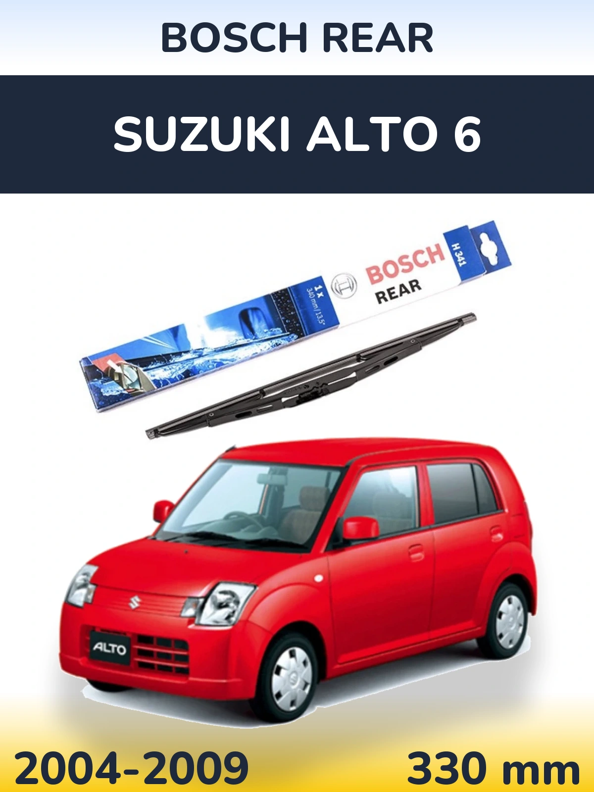 Zadní stěrač BOSCH Rear 340 mm pro Suzuki Alto 6 2004-2009