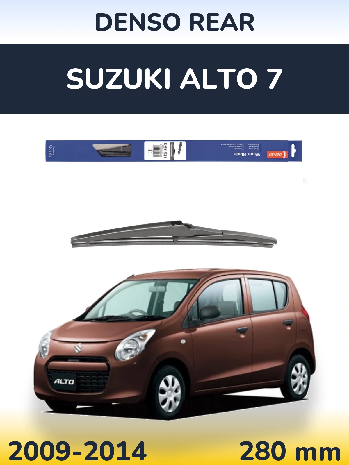 Zadní stěrač Denso Rear 280 mm pro Suzuki Alto 7 2009-2014