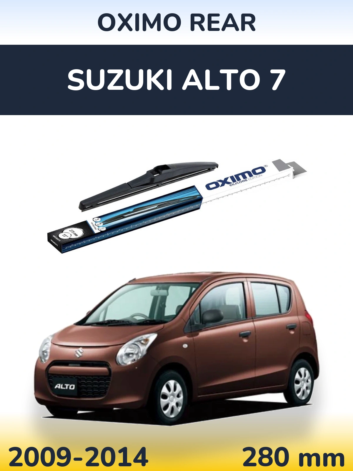 Zadní stěrač Oximo Rear 280 mm pro Suzuki Alto 7 2009-2014