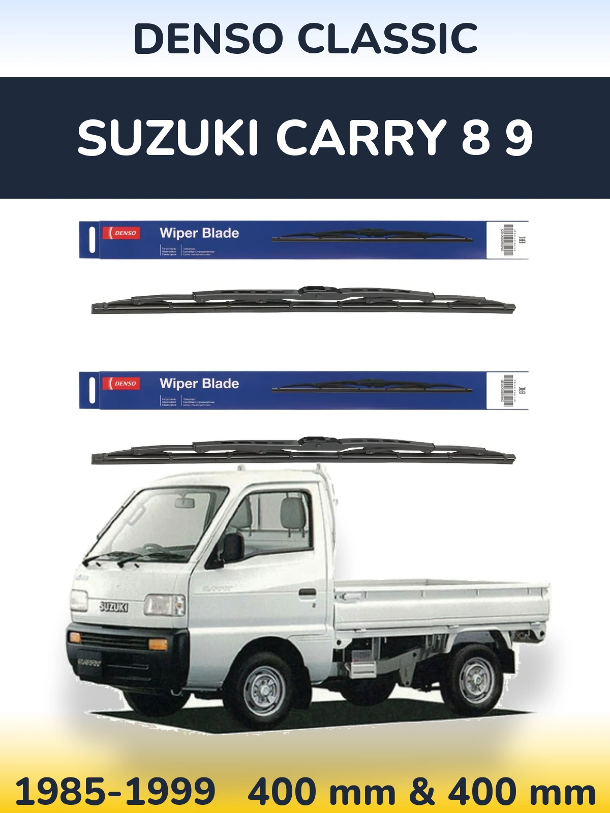 Sada předních stěračů Denso Classic 400 a 400 mm pro Suzuki Carry 8 9 1985-1999