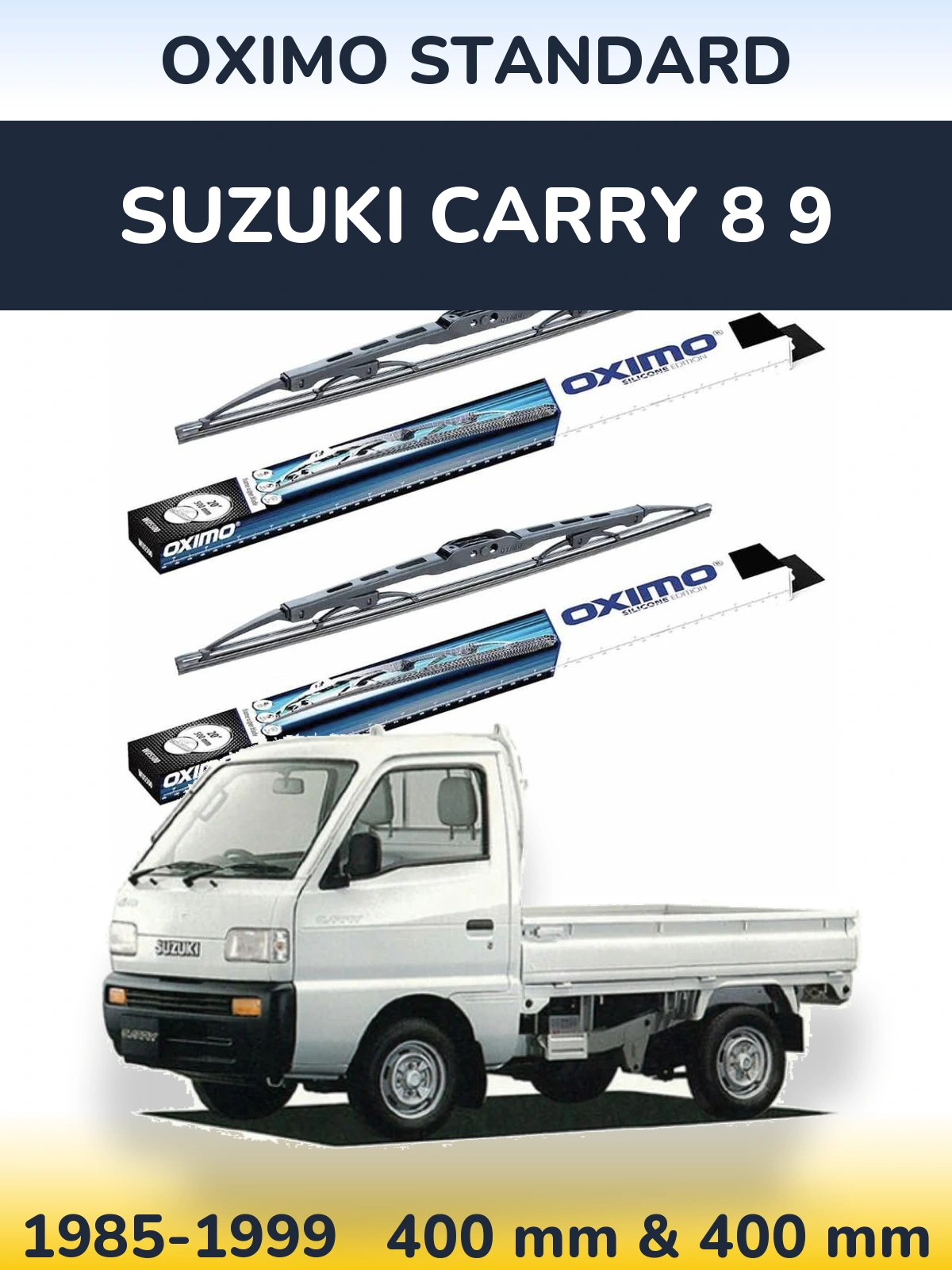 Sada předních stěračů Oximo Standard 400 a 400 mm pro Suzuki Carry 8 9 1985-1999