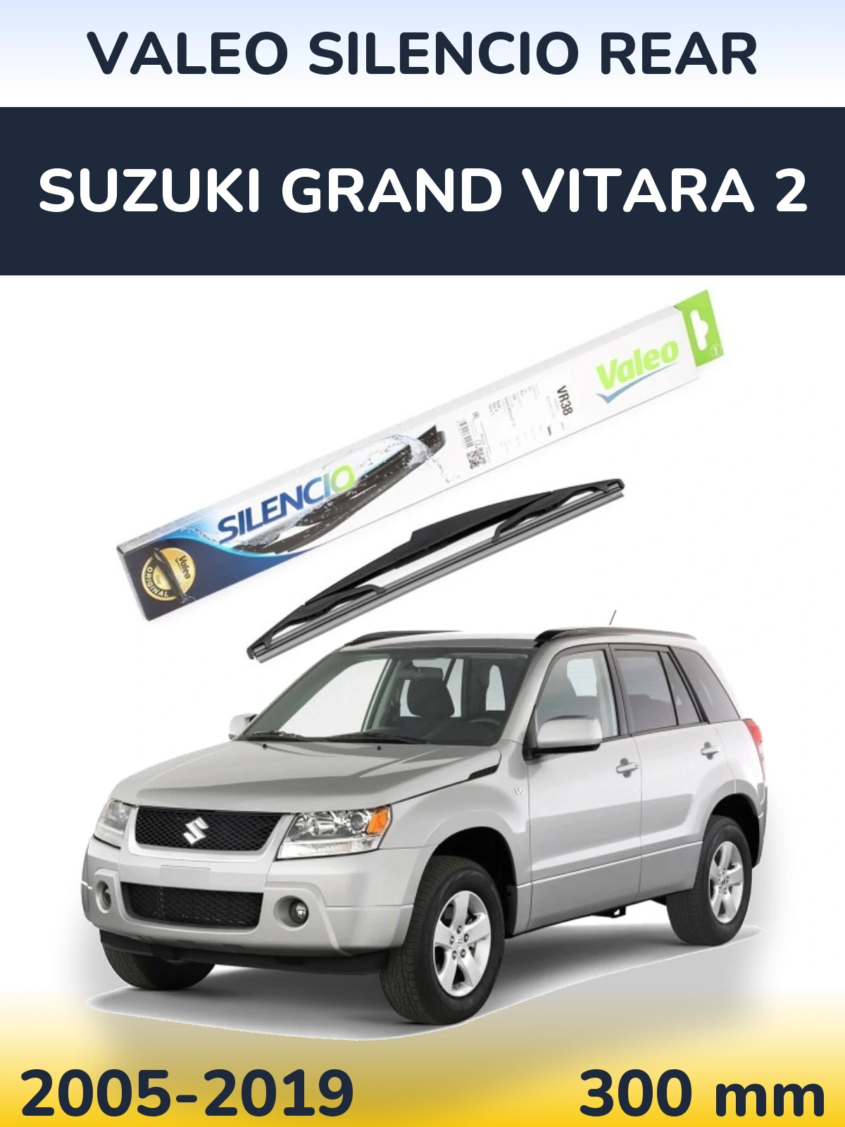 Задня щітка Valeo Silencio Rear 300 мм для Suzuki Grand Vitara 2 2005-2019