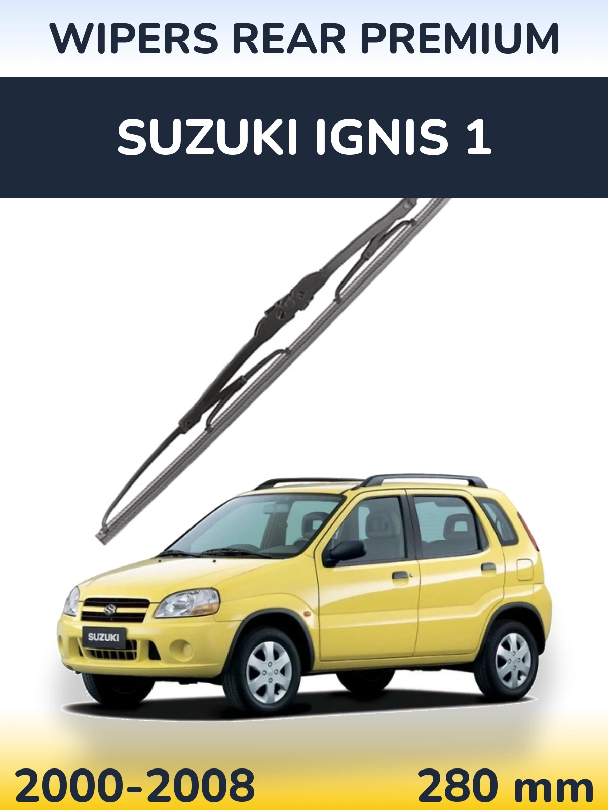 Zadní stěrač WIPERS REAR PREMIUM 280 mm pro Suzuki Ignis 1 2000-2008