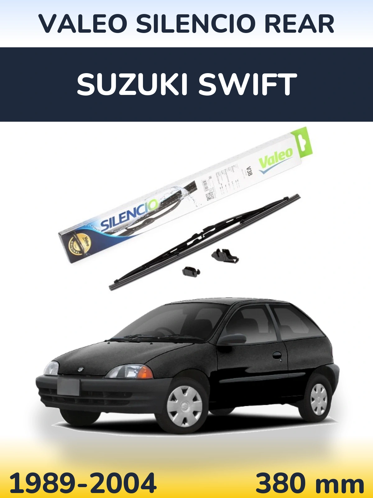 Задня щітка Valeo Silencio Rear 380 мм для Suzuki Swift 1989-2004