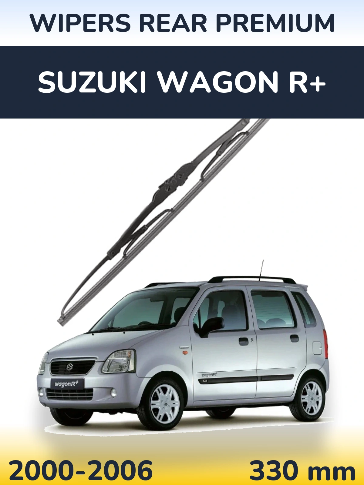 Zadní stěrač WIPERS REAR PREMIUM 330 mm pro Suzuki Wagon R+ 2000-2006