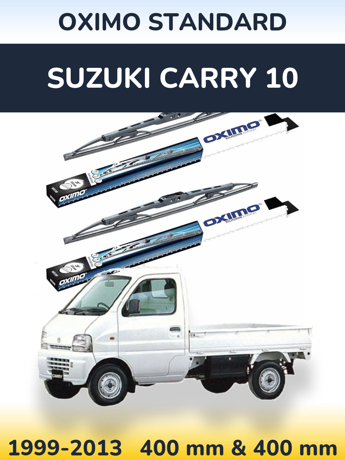 Sada předních stěračů Oximo Standard 400 a 400 mm pro Suzuki Carry 10 1999-2013