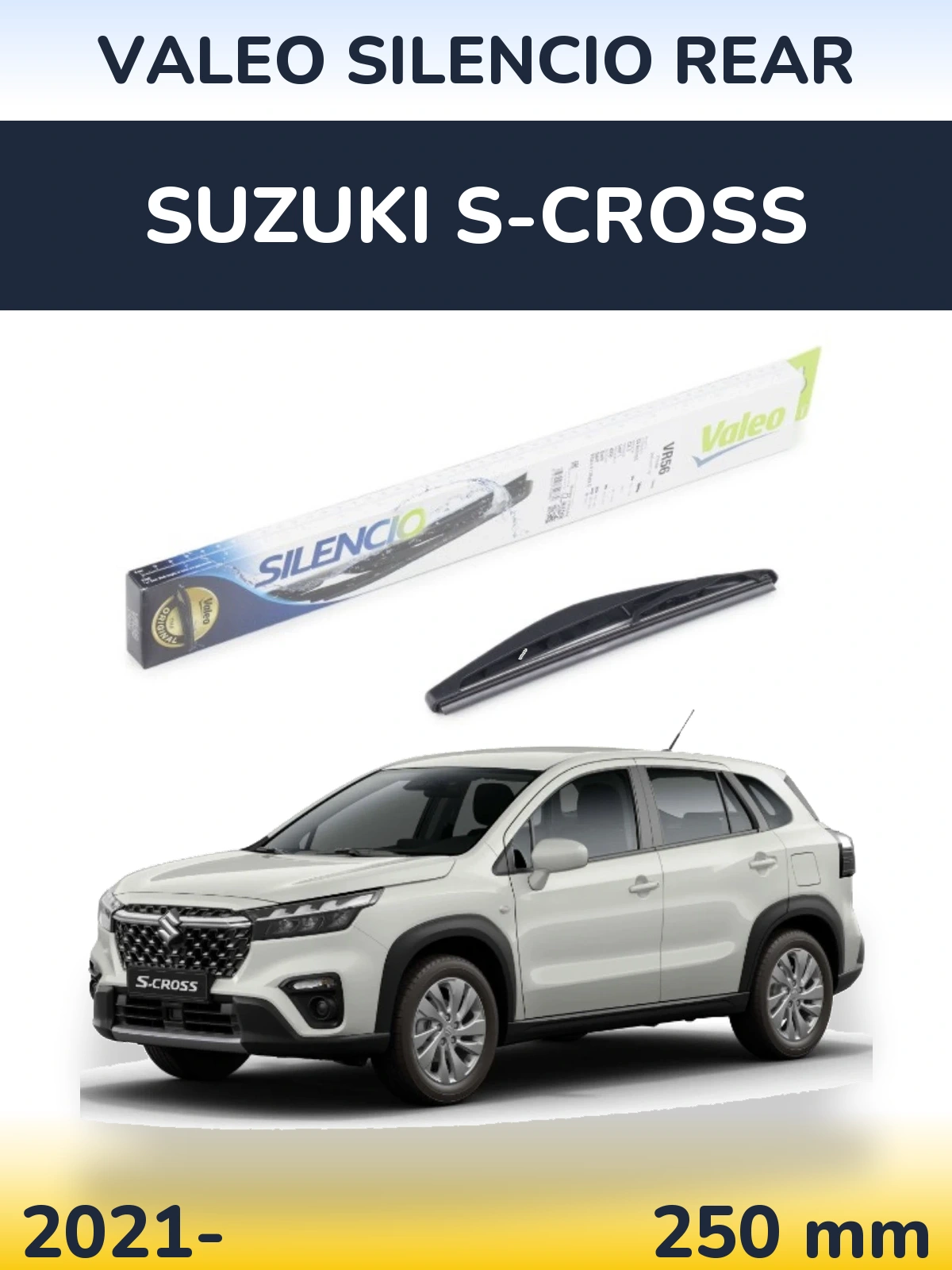 Zadní stěrač Valeo Silencio Rear 240 mm pro Suzuki S-Cross 2021-2026