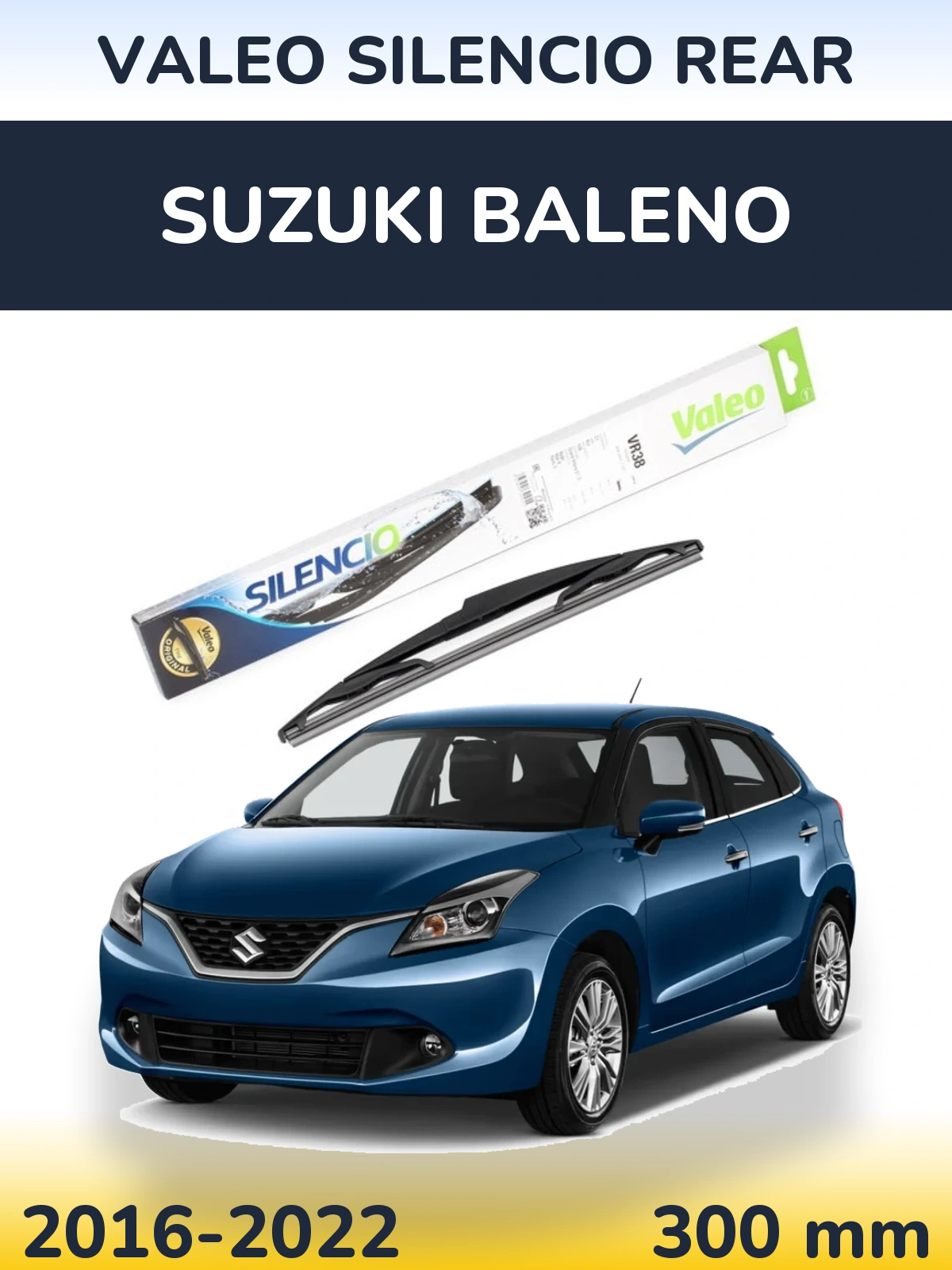 Zadní stěrač Valeo Silencio Rear 300 mm pro Suzuki Baleno 2016-2022