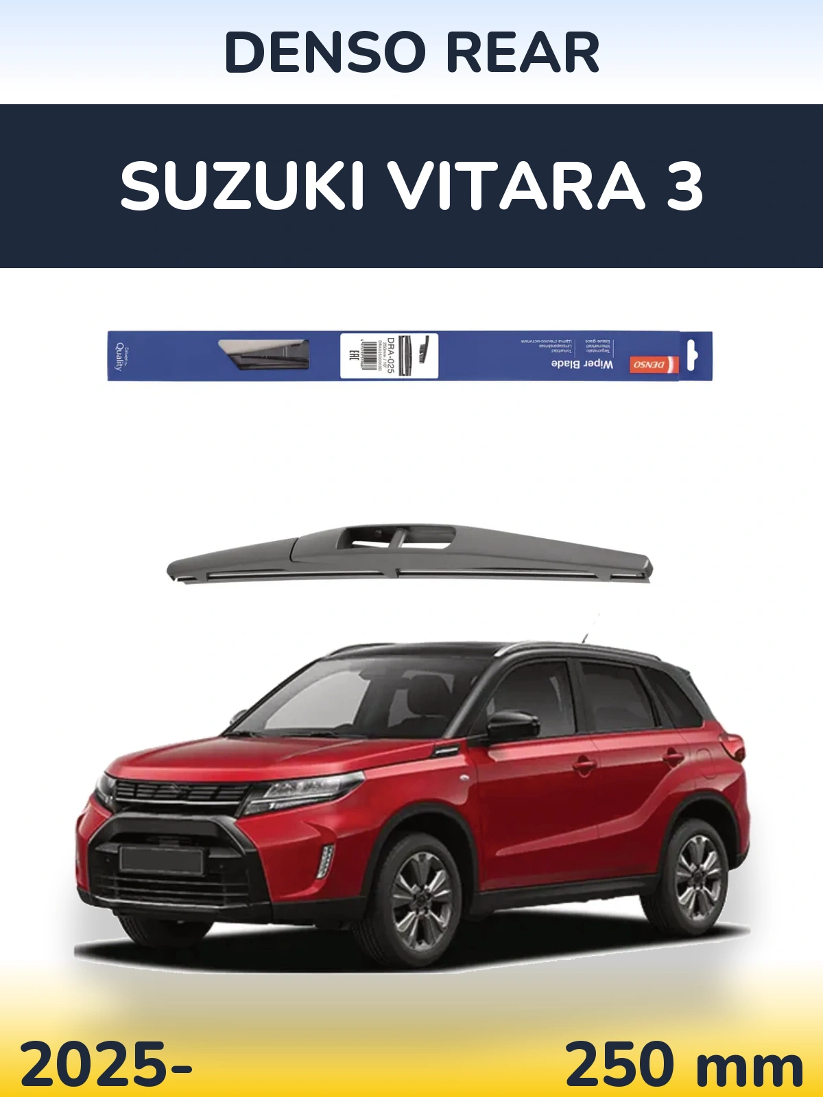 Zadní stěrač Denso Rear 250 mm pro Suzuki Vitara 3 2025-2026