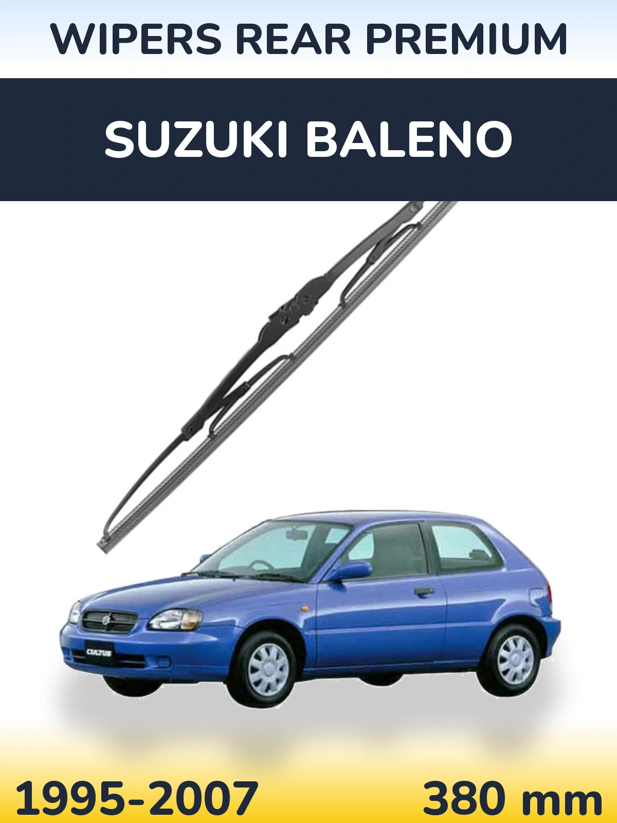 Zadní stěrač WIPERS REAR PREMIUM 380 mm pro Suzuki Baleno 1995-2007