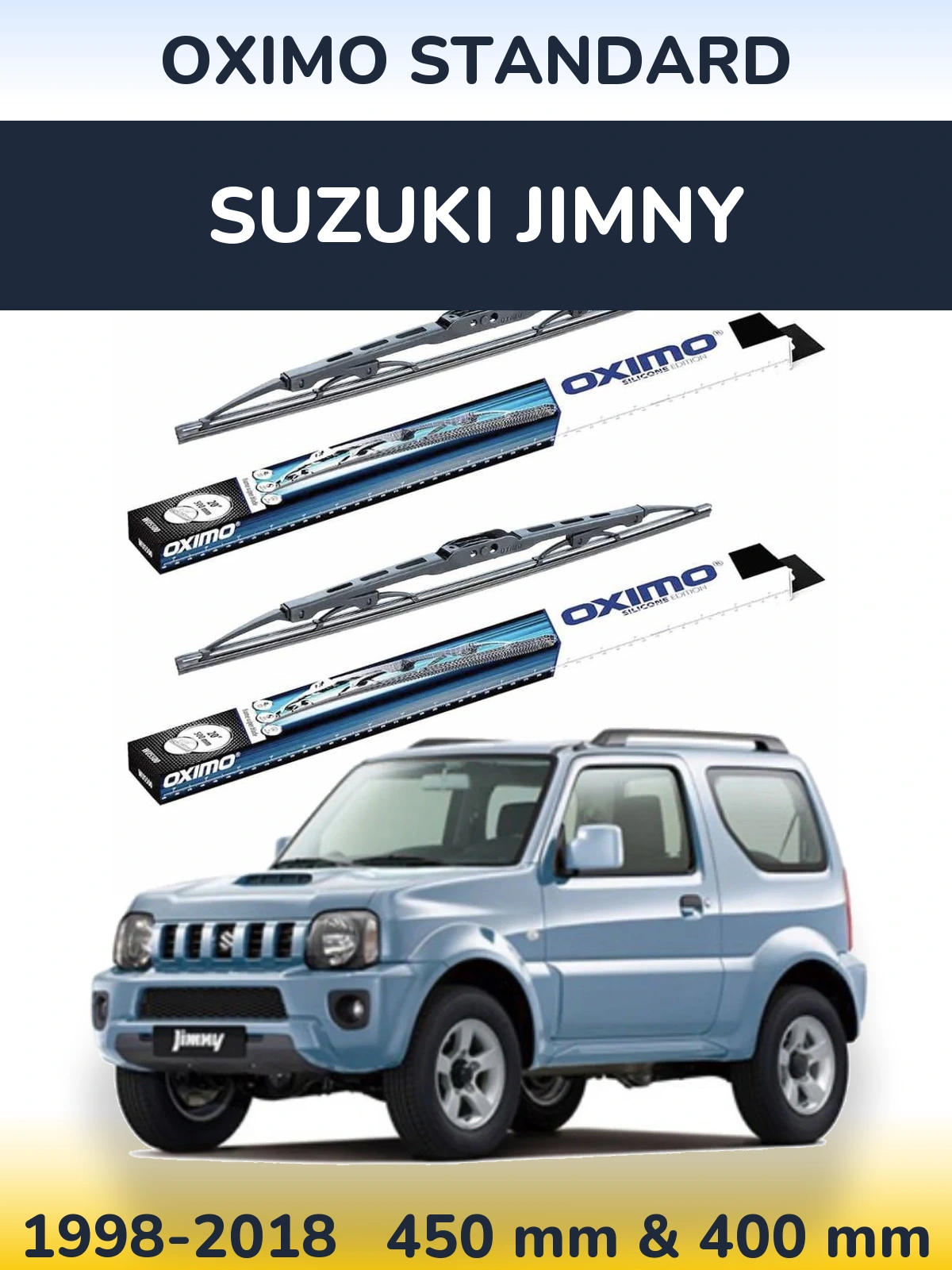 Комплект передніх щіток Oximo Standard 450 & 400 мм для Suzuki Jimny 1998-2018