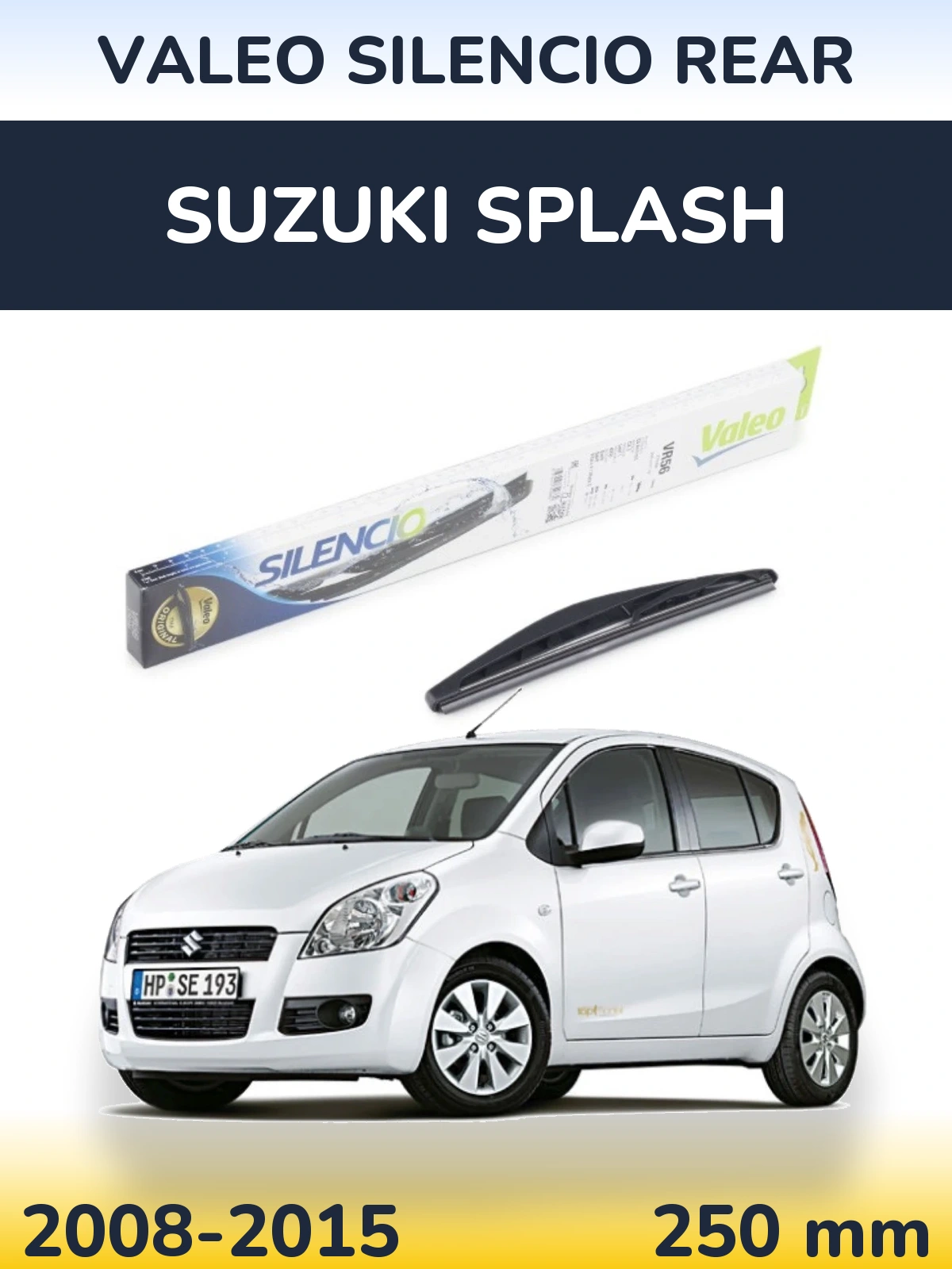 Задня щітка Valeo Silencio Rear 240 мм для Suzuki Splash 2008-2015