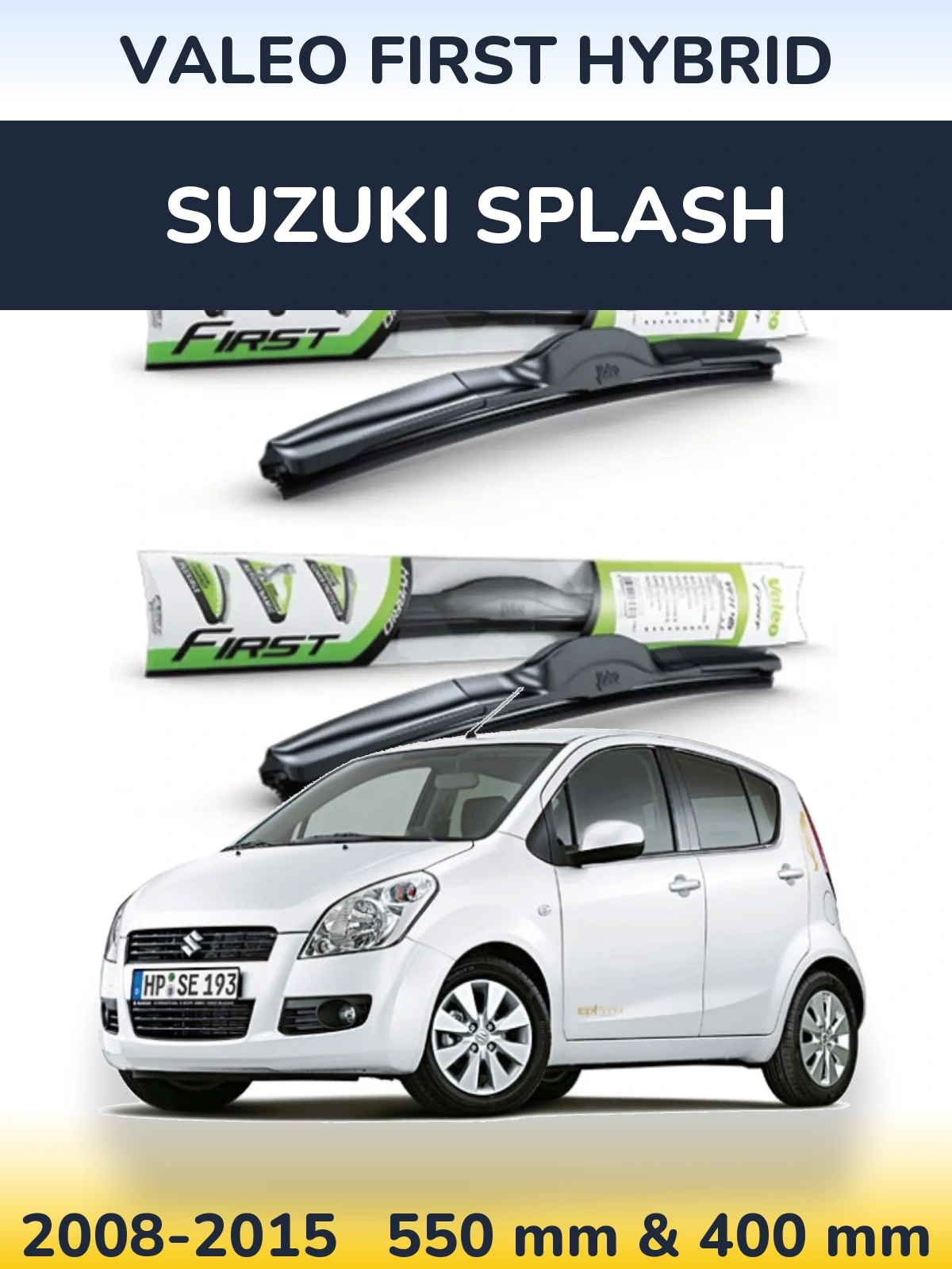 Комплект передніх щіток Valeo First Hybrid 550 & 400 мм для Suzuki Splash 2008-2015