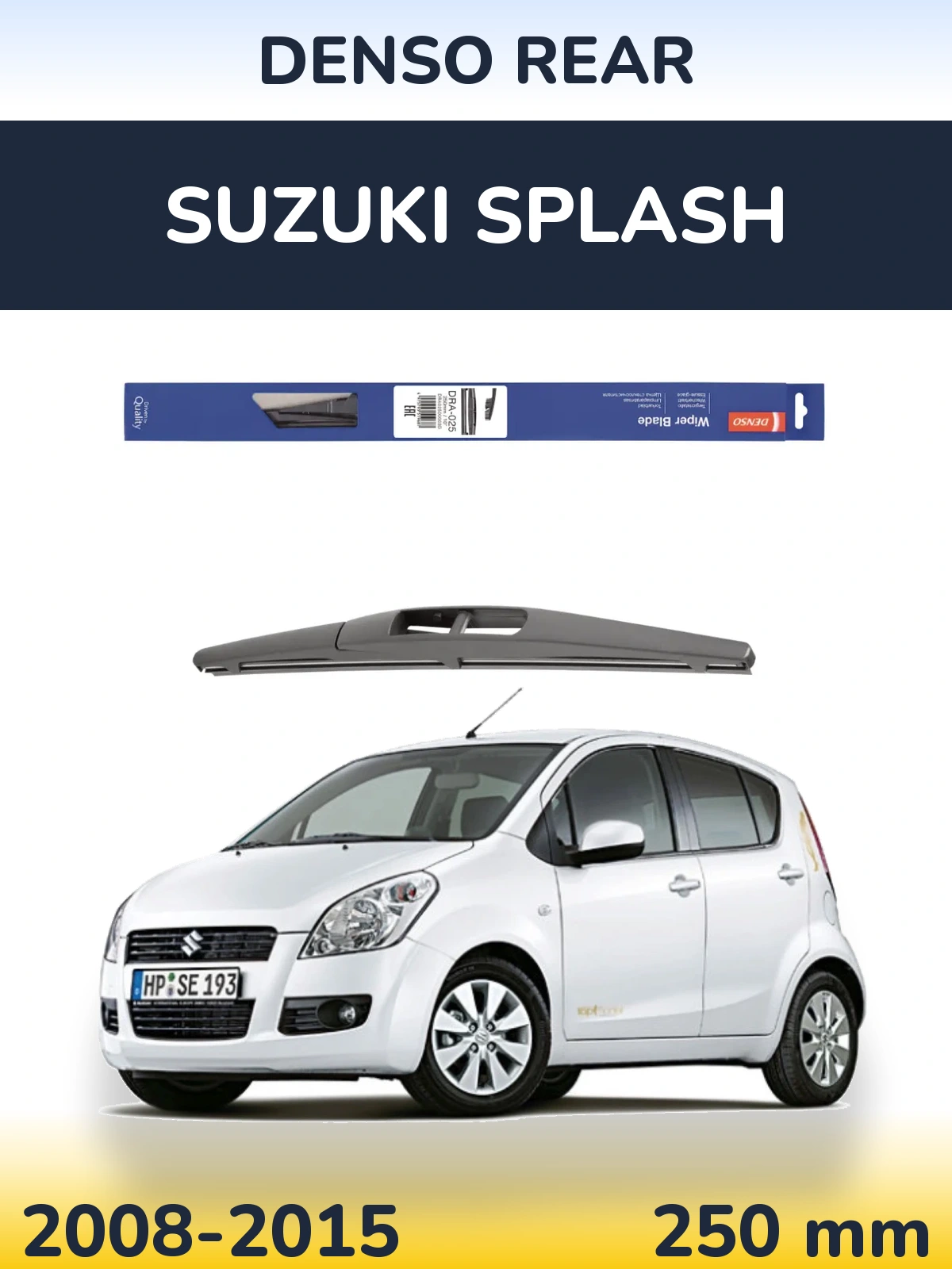 Zadní stěrač Denso Rear 250 mm pro Suzuki Splash 2008-2015