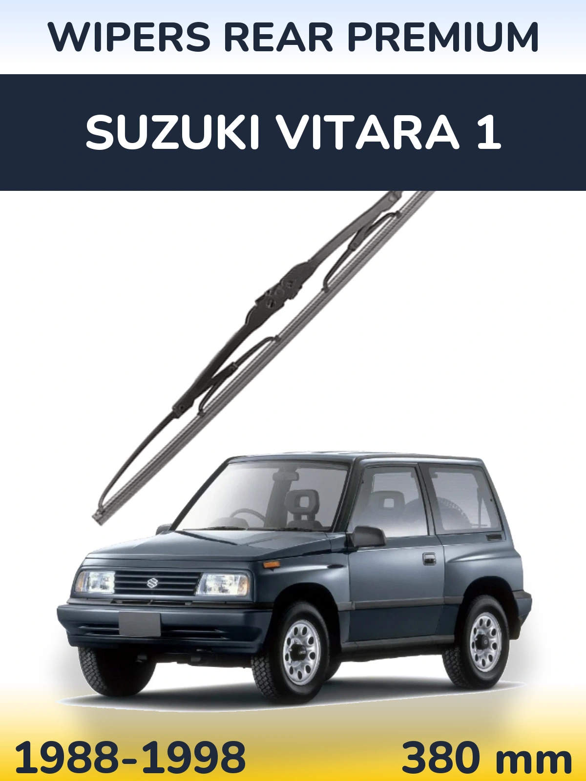Zadní stěrač WIPERS REAR PREMIUM 380 mm pro Suzuki Vitara 1 1988-1998