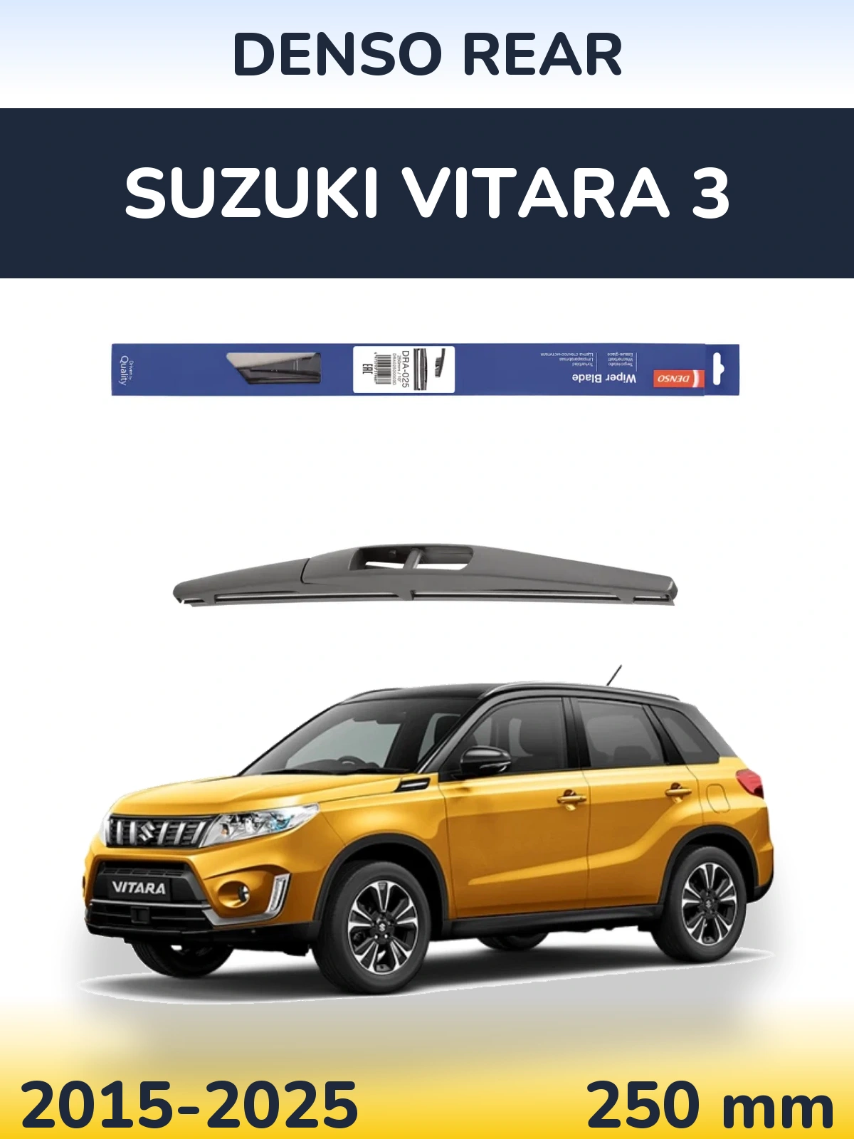 Zadní stěrač Denso Rear 250 mm pro Suzuki Vitara 3 2015-2025